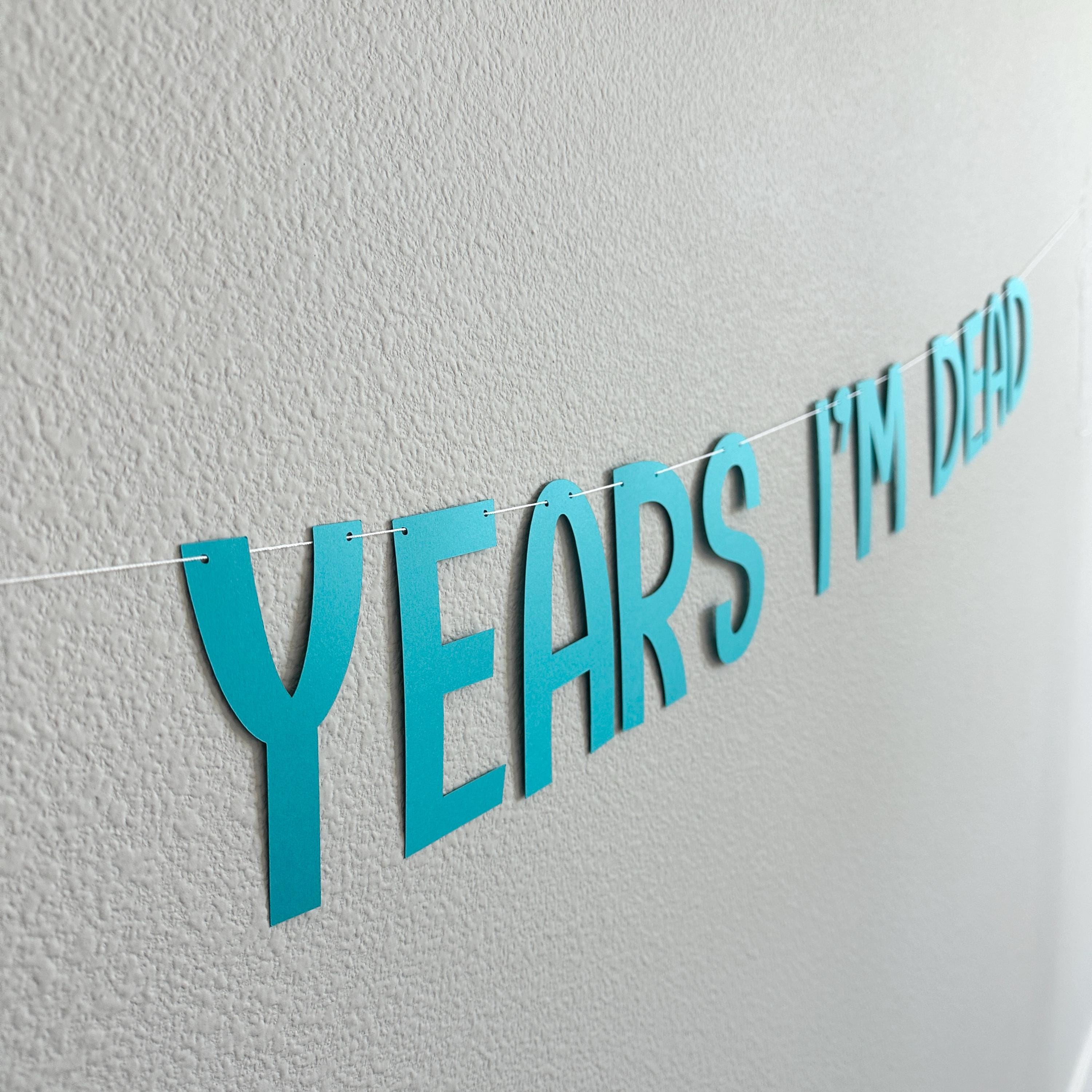 In Dog Years I&#39;m Dead, Birthday Banner, Funny Birthday Banner, Birthday Decorations, Adult Birthday Party, Dog Lover&#39;s Birthday Party Ideas