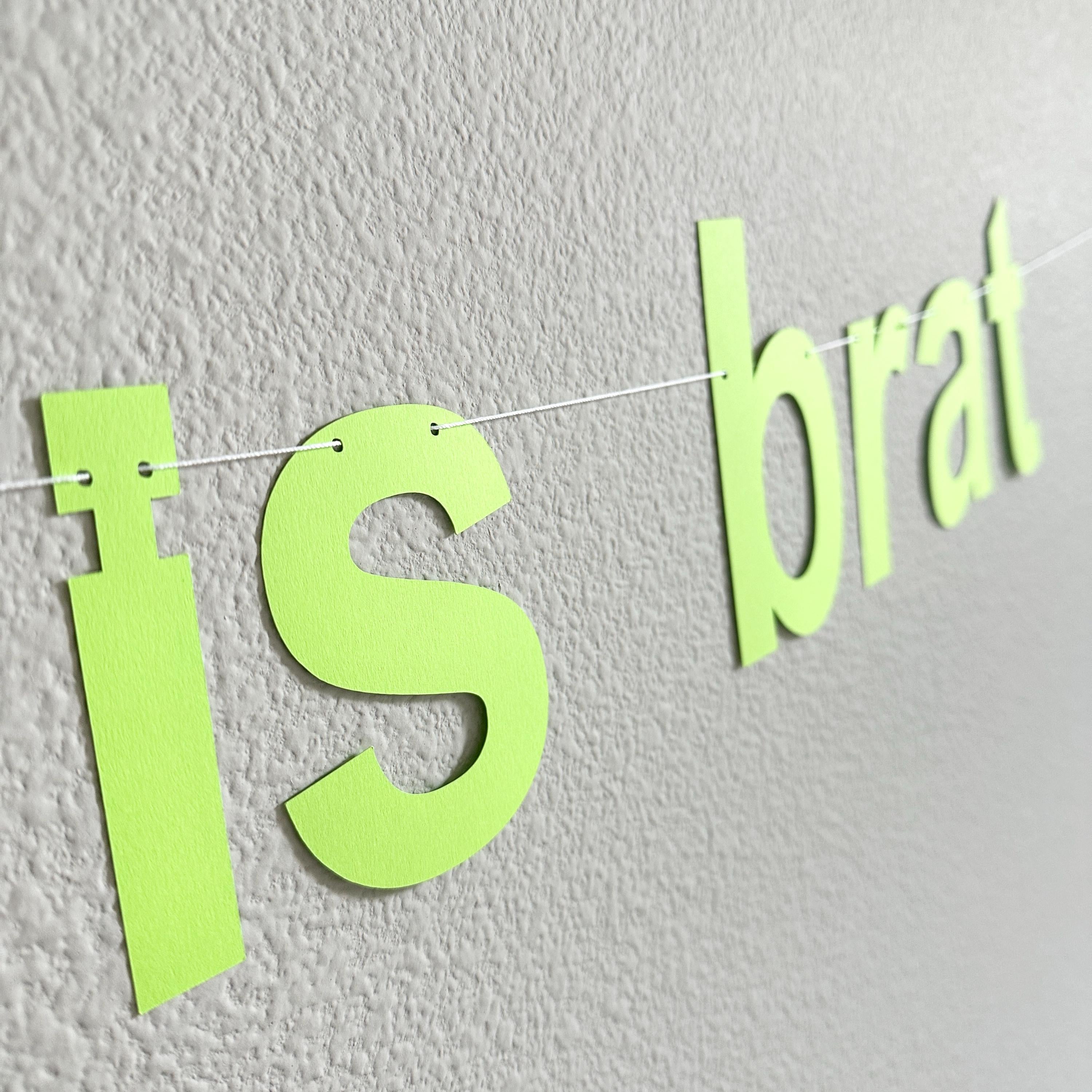 30 Is Brat, 30th Birthday Banner, 30th Birthday Decorations, Brat Birthday Banner, Birthday Brat Turning 30