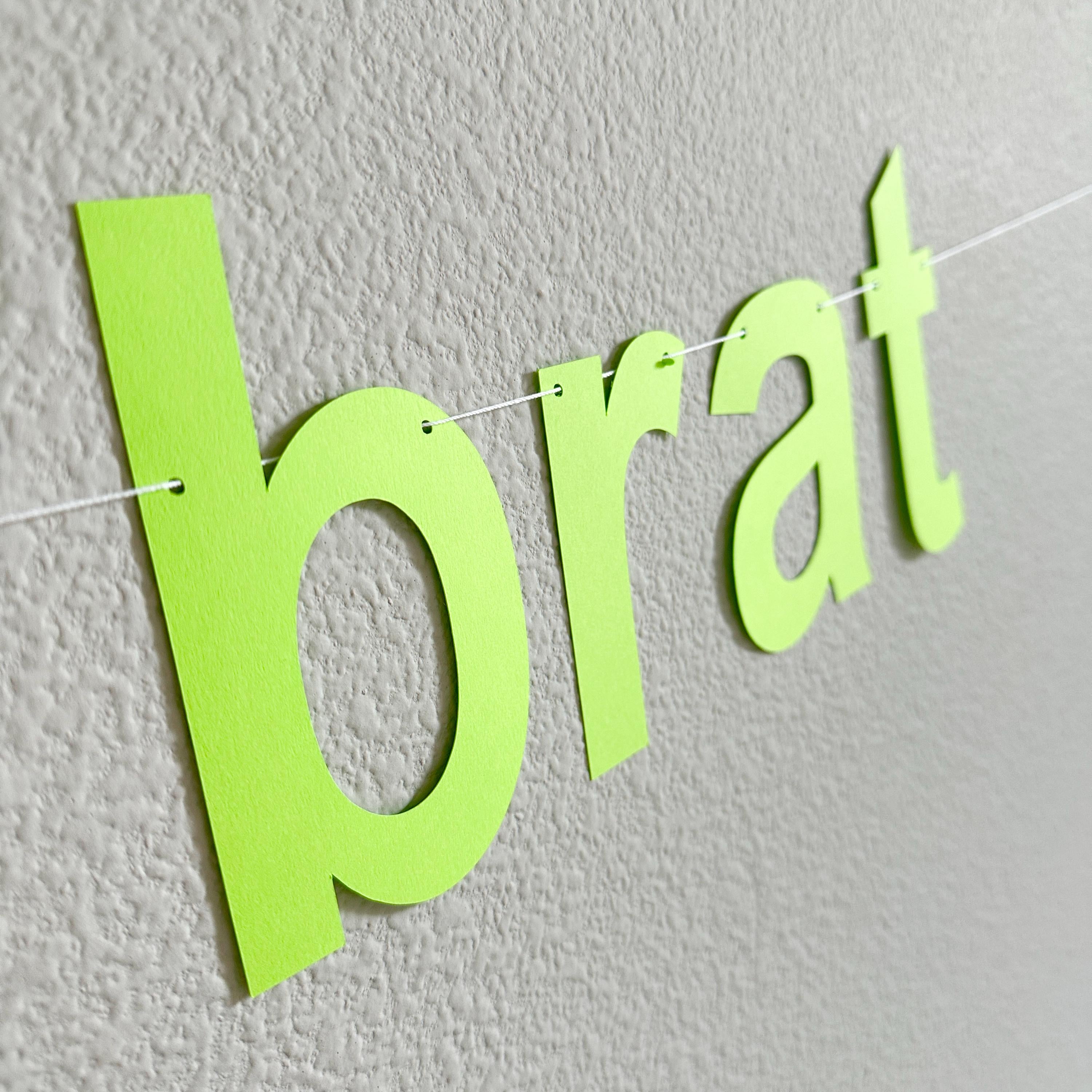 30 Is Brat, 30th Birthday Banner, 30th Birthday Decorations, Brat Birthday Banner, Birthday Brat Turning 30