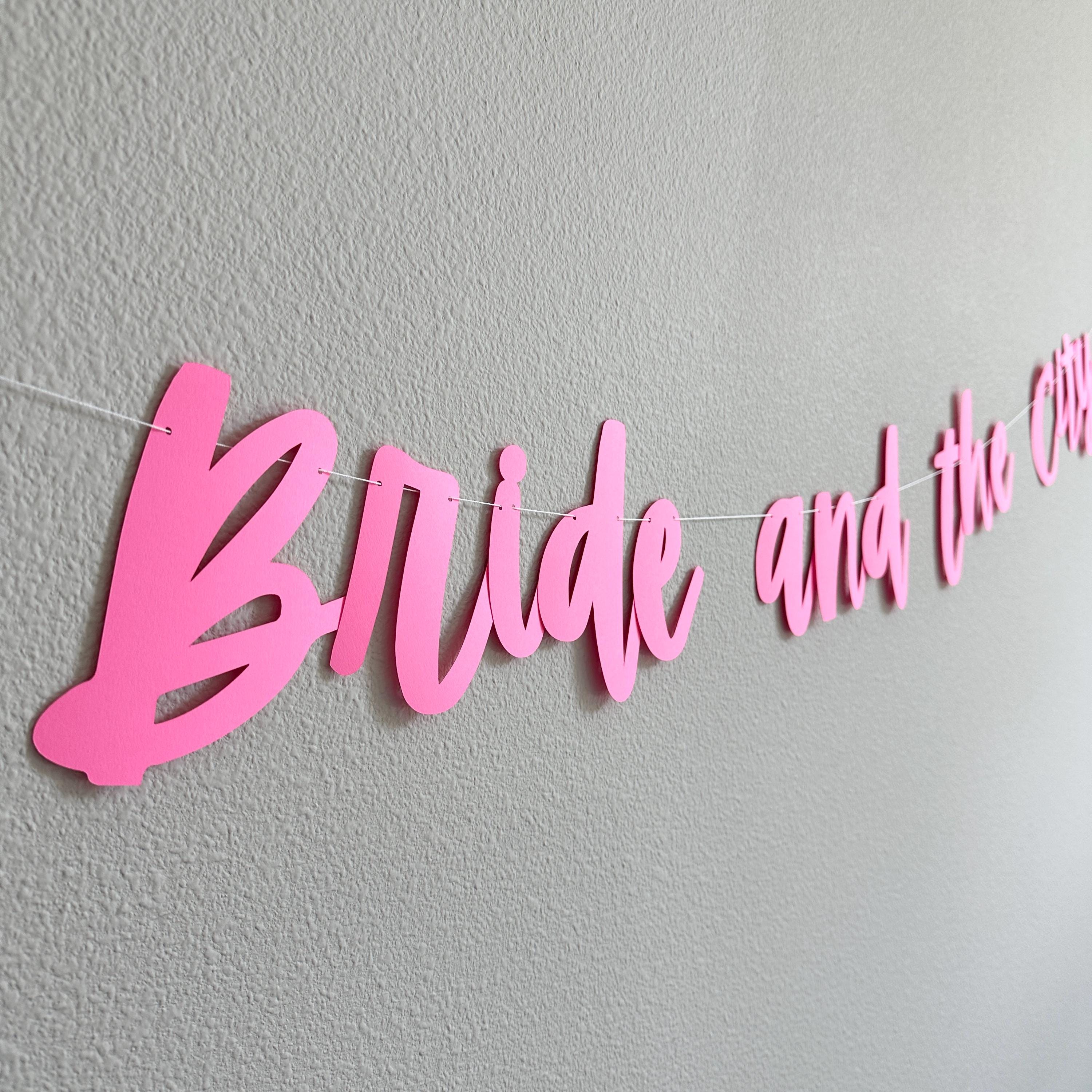 Bride And The City, Bride And The City Banner, Bride And The City Decorations, Big City Bridal Shower, Bachelorette Party Decoration Ideas
