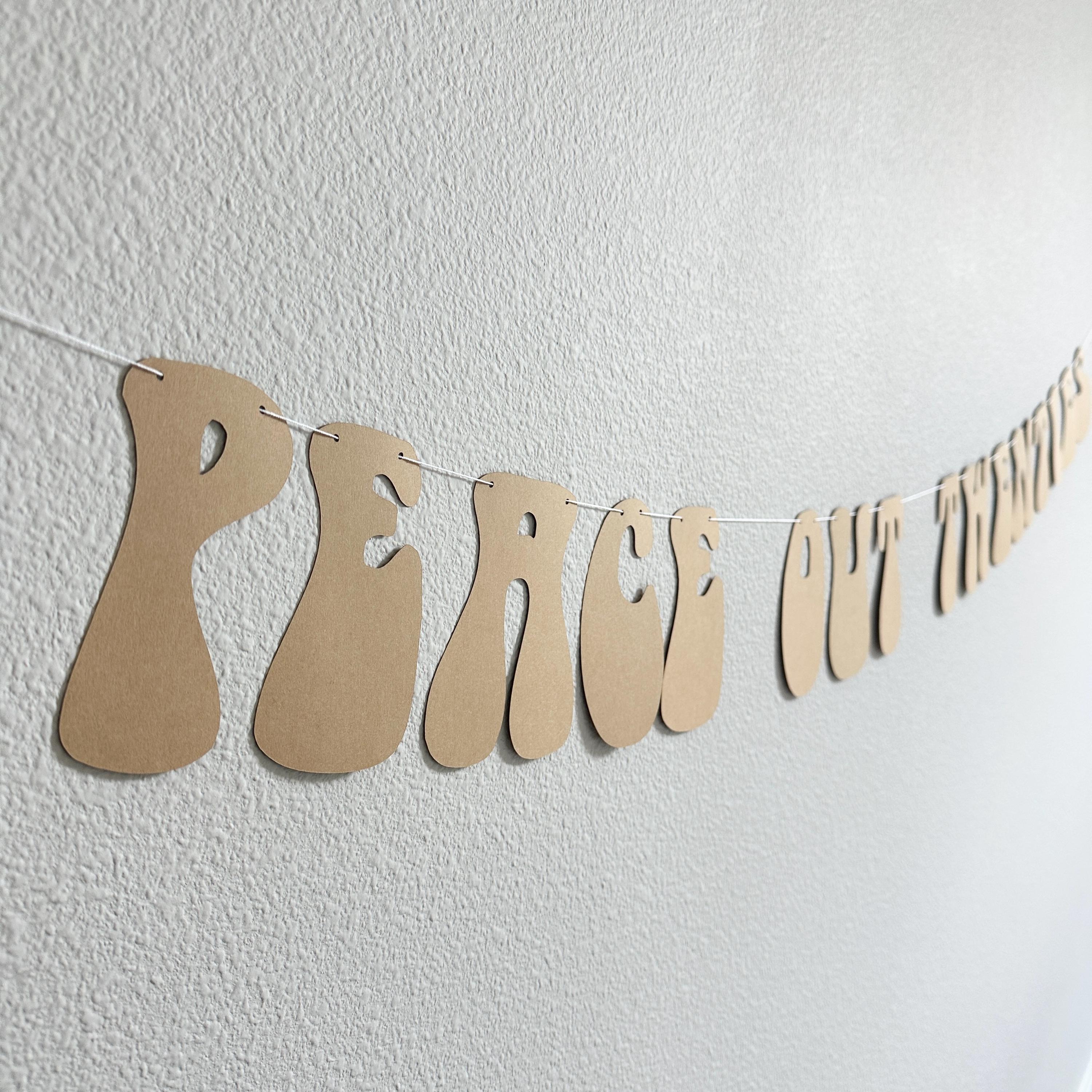 Peace Out Twenties, Peace Out Twenties Banner, 30th Birthday Decorations, 30th Birthday Party Theme Ideas, 30th Birthday Celebration