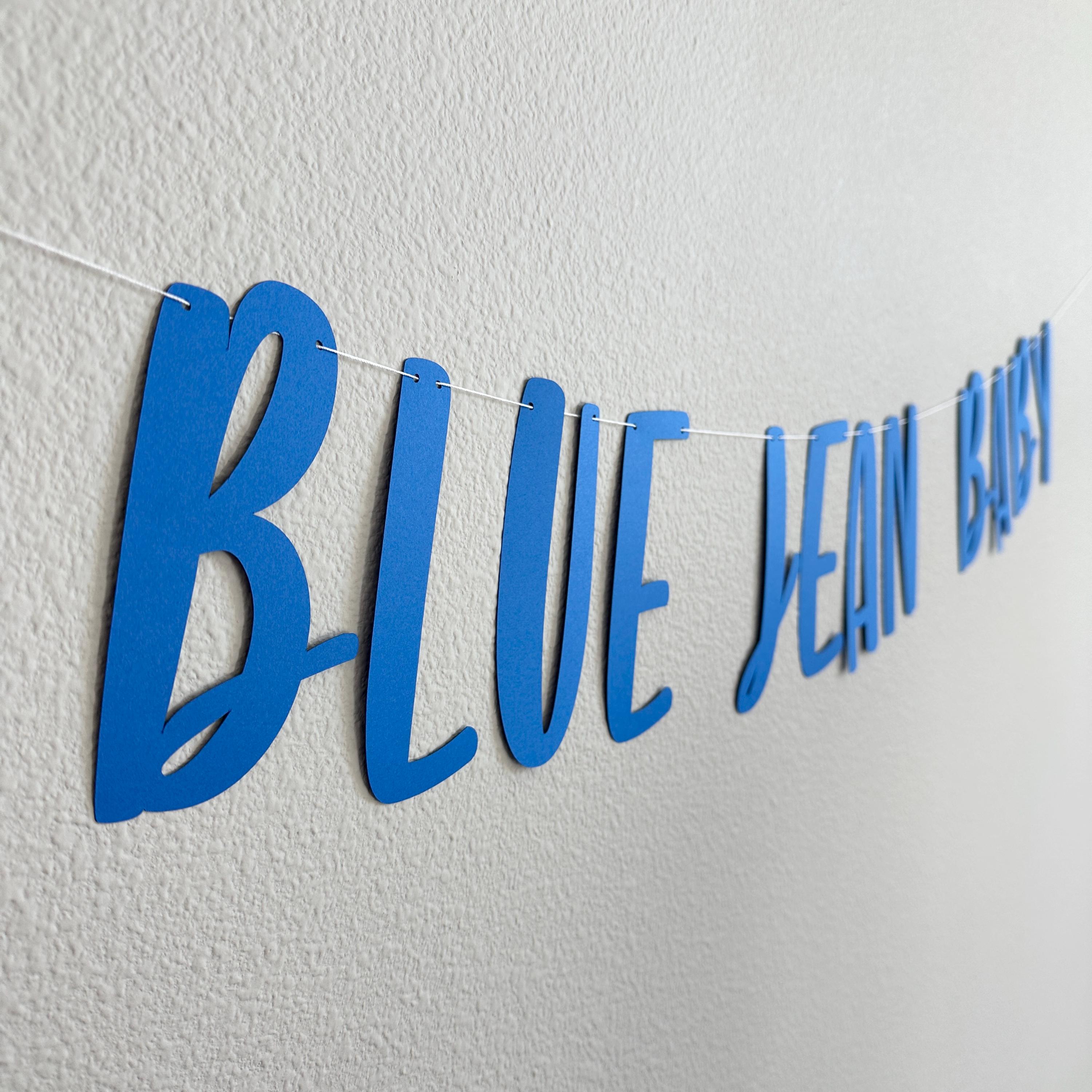 Blue Jean Baby, Blue Jean Baby Shower Theme, Denim Baby Shower Decorations, Baby Shower Ideas, Blue Jean Baby Banner Decorations