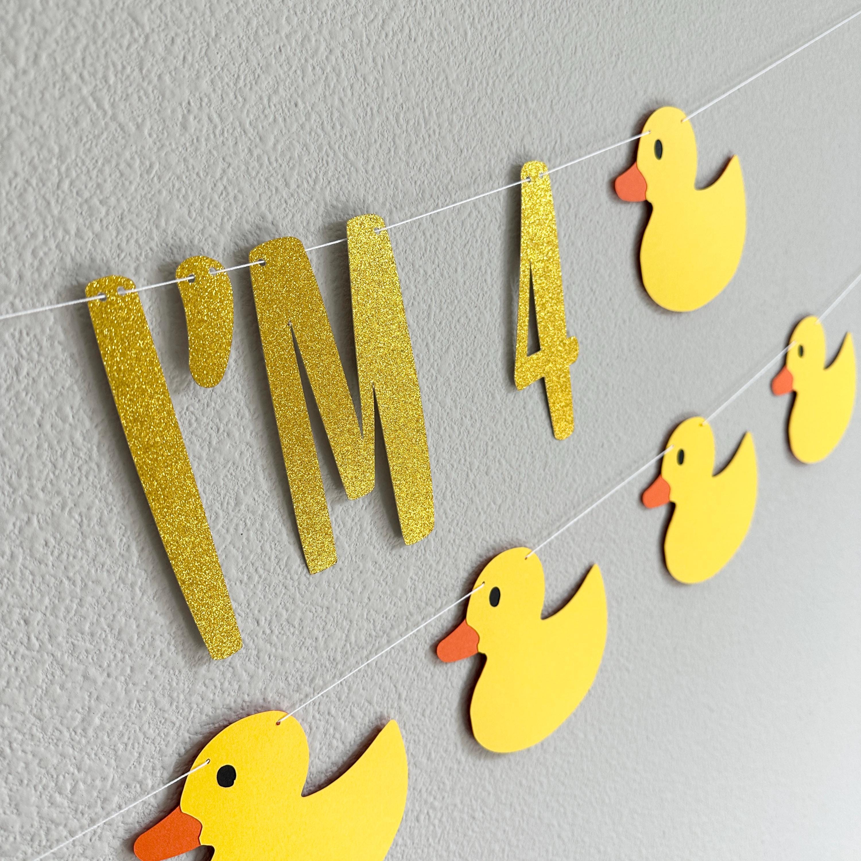 Holy Duck I&#39;m 4, Duck 4th Birthday, Duck Decorations, Duck Birthday, 4th birthday Theme Ideas, Duck 4th Birthday Party Decorations