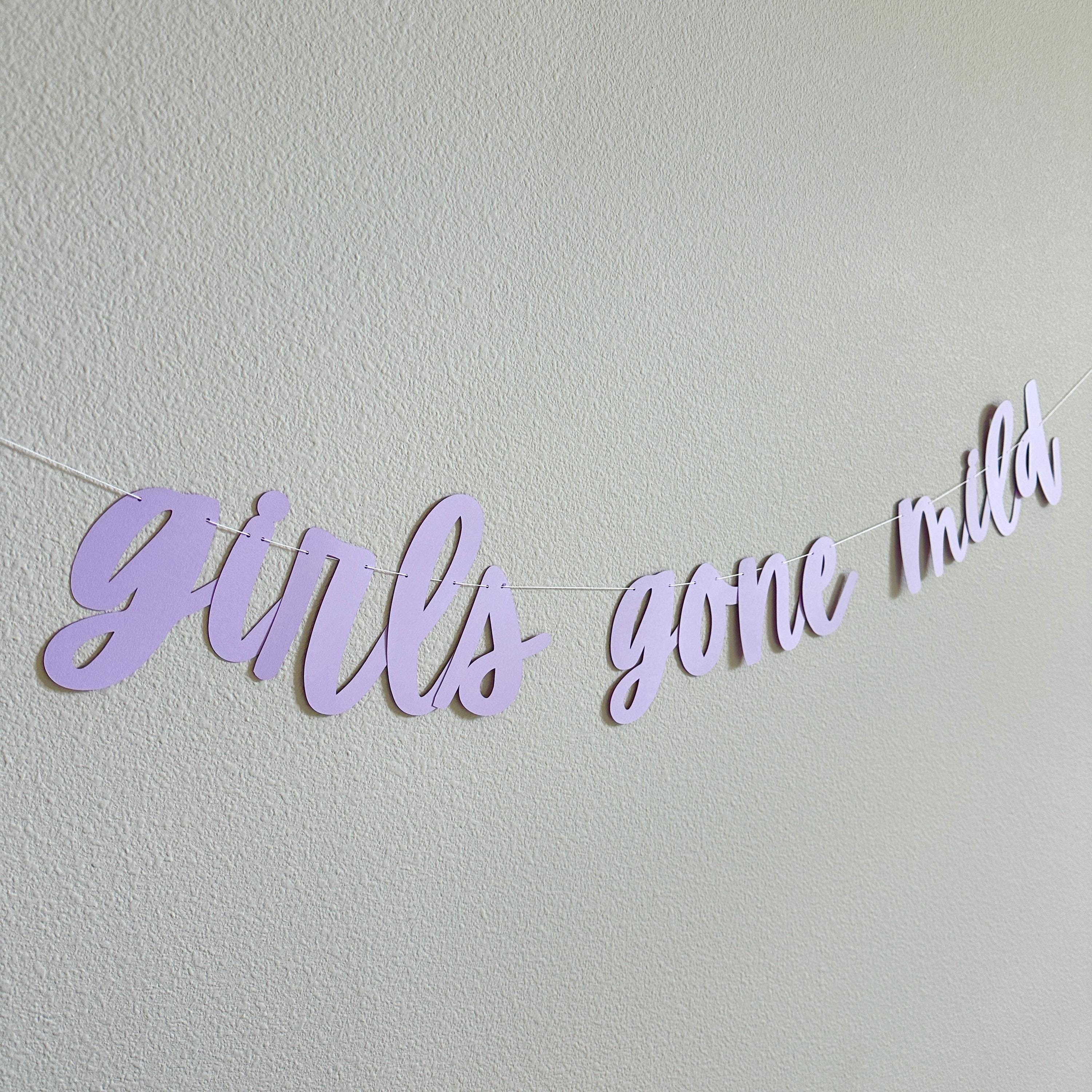 Girls Gone Mild, Girls Gone Mild Decorations, Girls Gone Mild Banner, Bachelorette Ideas, Girls Weekend Decorations, Girls Night