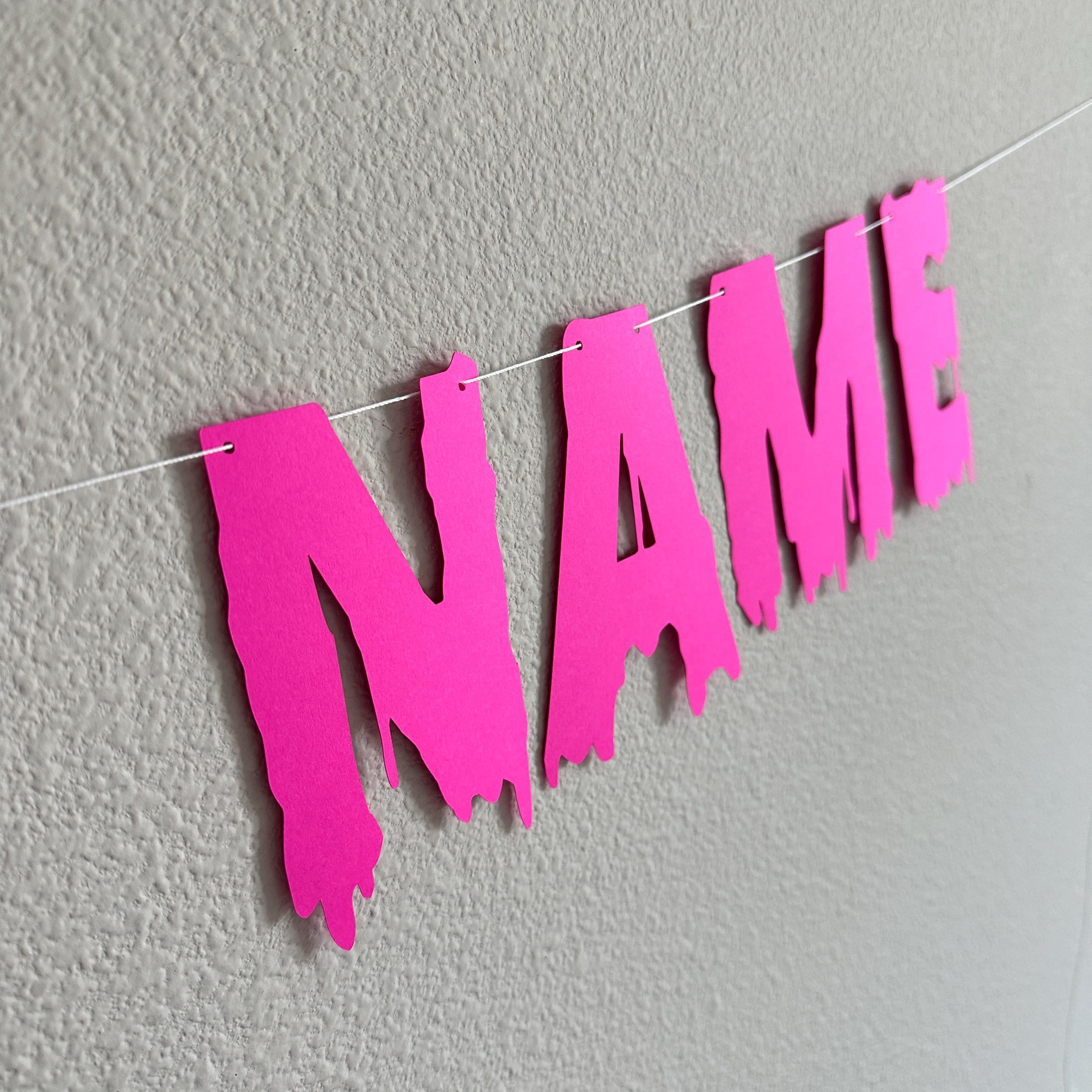 Happy Birthday Name, Halloween Birthday Banner, Spooky Birthday Banner, Halloween Theme, Halloween Themed Birthday, Halloween Party