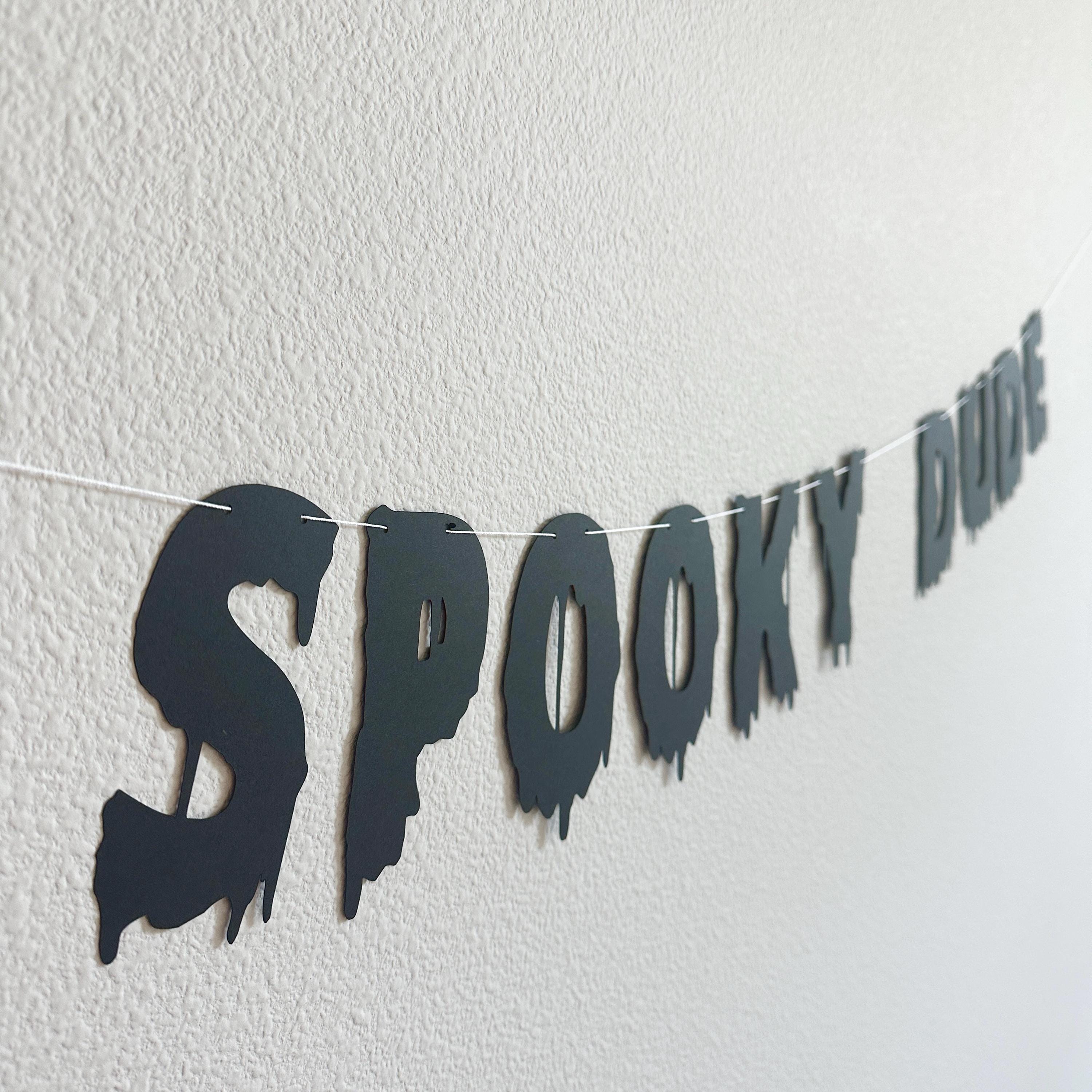 One Spooky Dude, Halloween Themed 1st Birthday Banner, October 1st Birthday Decorations, Spooky One, Boys 1st Birthday Theme Ideas