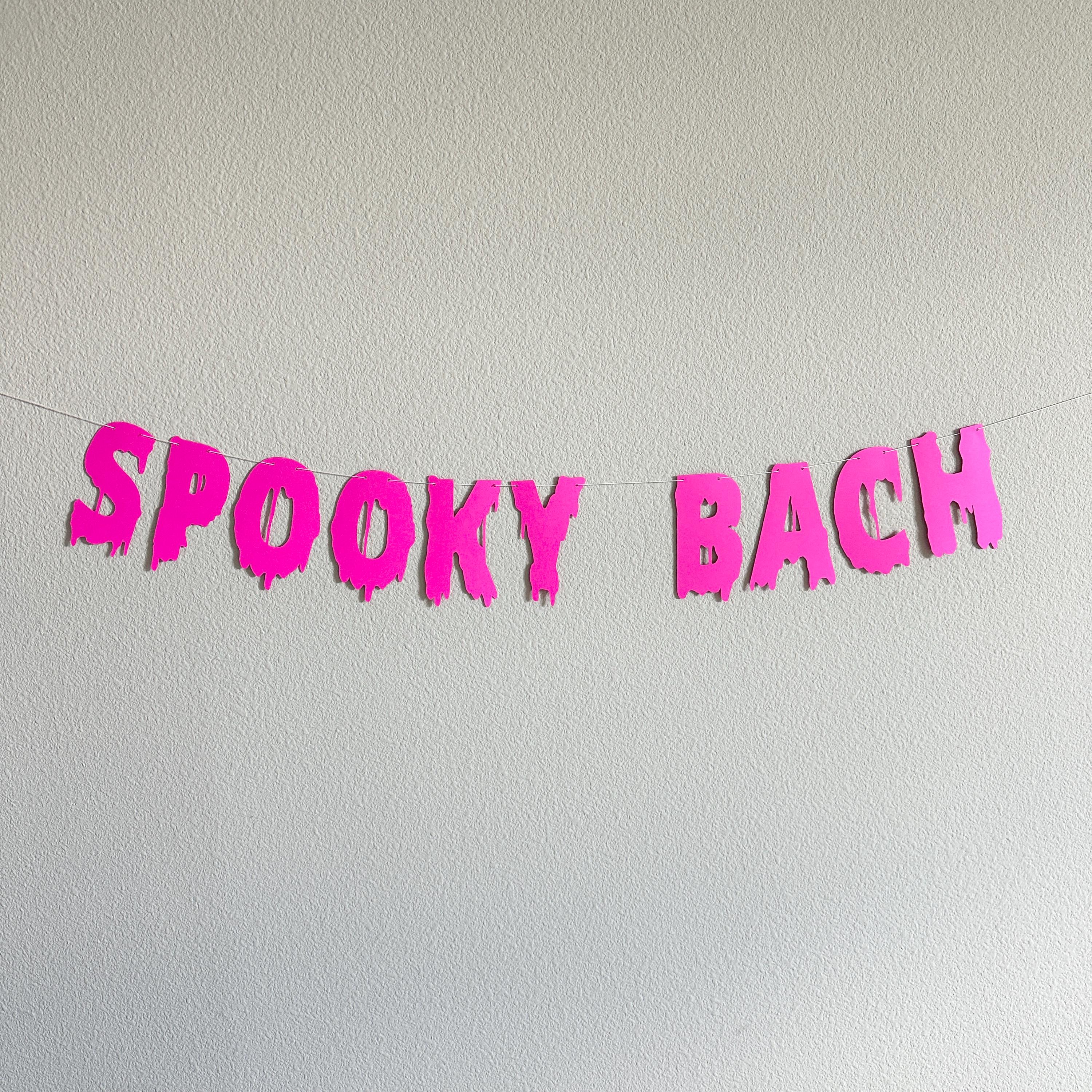Spooky Bach, Halloween Themed Bachelorette Decoration, Spooky Bachelorette Banner, Spooky Bach Banner, October Bachelorette Theme Ideas
