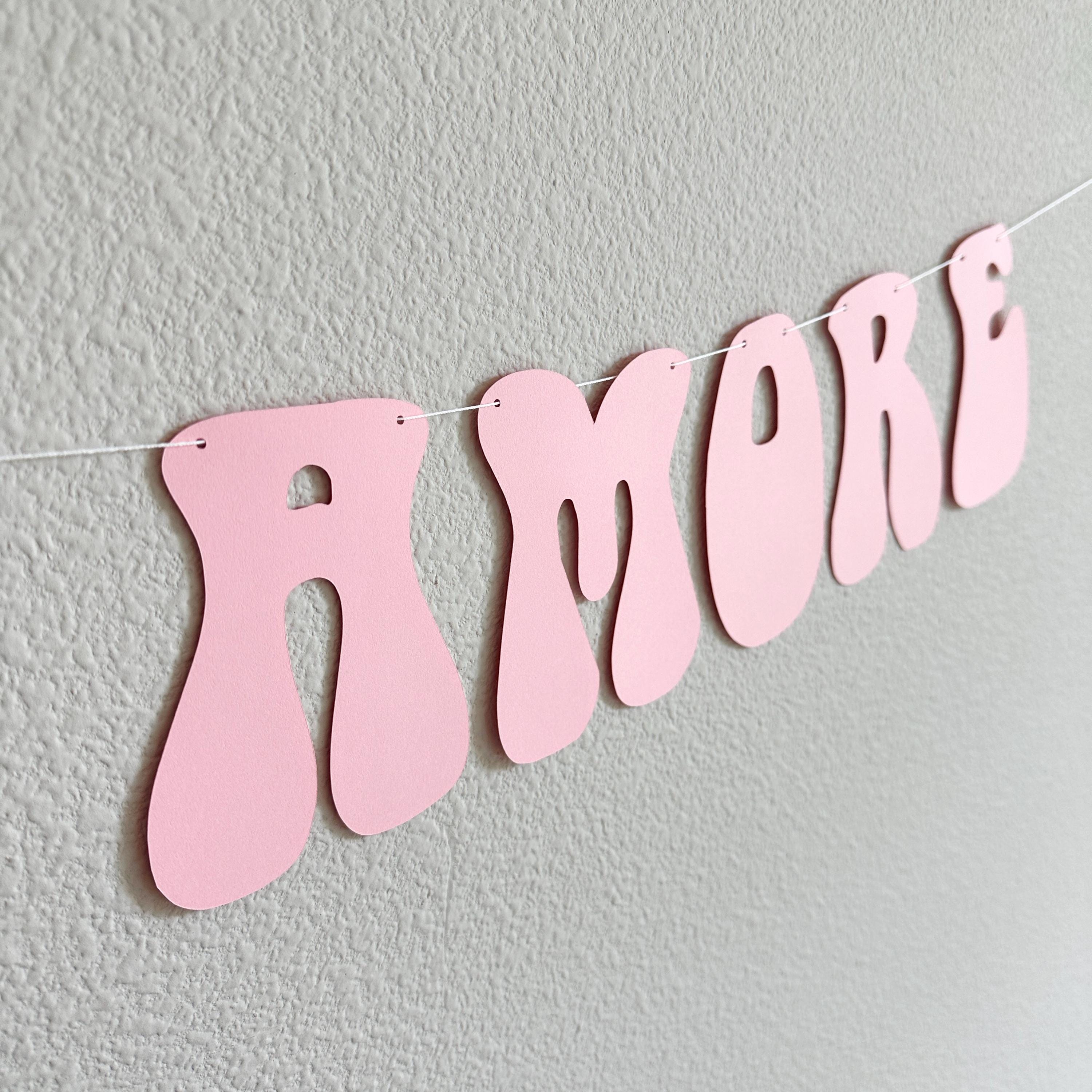 That&#39;s Amore, Light Pink That&#39;s Amore Banner, That&#39;s Amore Decorations, Light Pink Wedding Decorations, Bachelorette Decorations