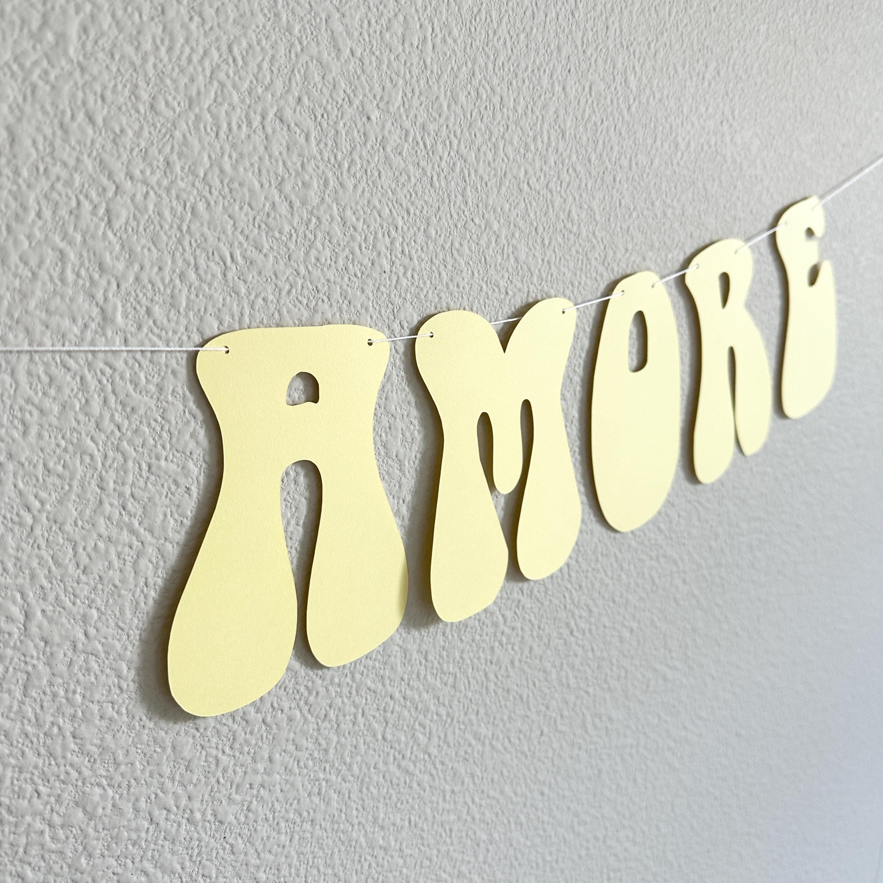 That&#39;s Amore, Pastel Yellow That&#39;s Amore Banner, That&#39;s Amore Decorations, Pastel Yellow Wedding Decorations, Bachelorette Decorations