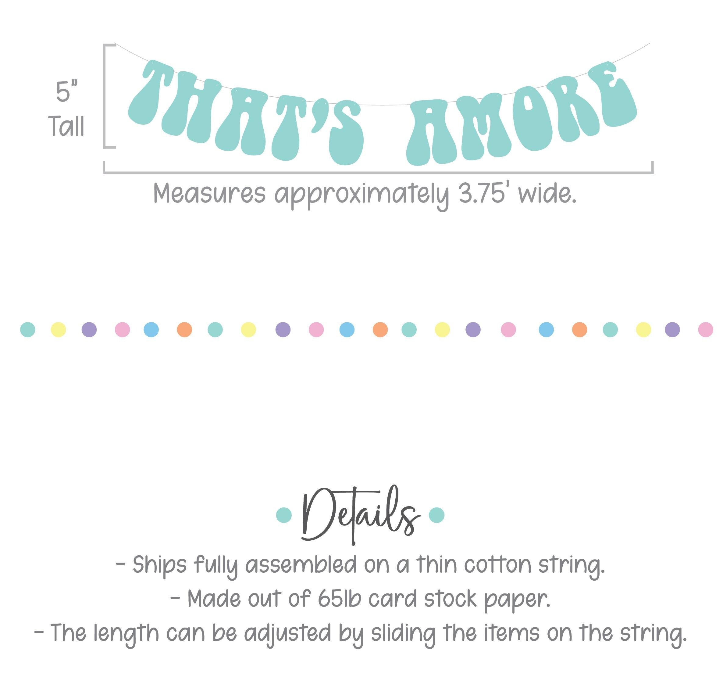 That&#39;s Amore, Aqua That&#39;s Amore Banner, That&#39;s Amore Decorations, Aqua Wedding Decorations, Bachelorette Decorations, Wedding Backdrop