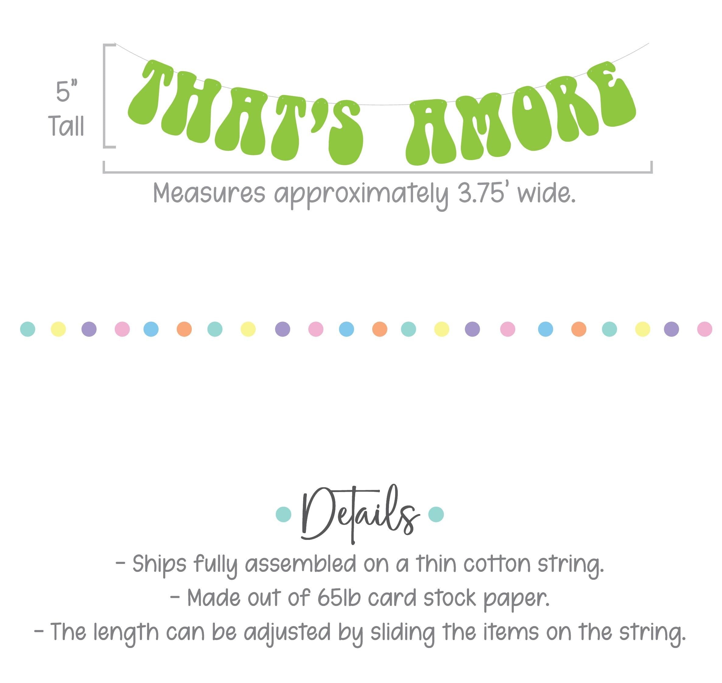 That&#39;s Amore, Lime Green That&#39;s Amore Banner, That&#39;s Amore Decorations, Lime Green Wedding Decorations, Bachelorette Decorations