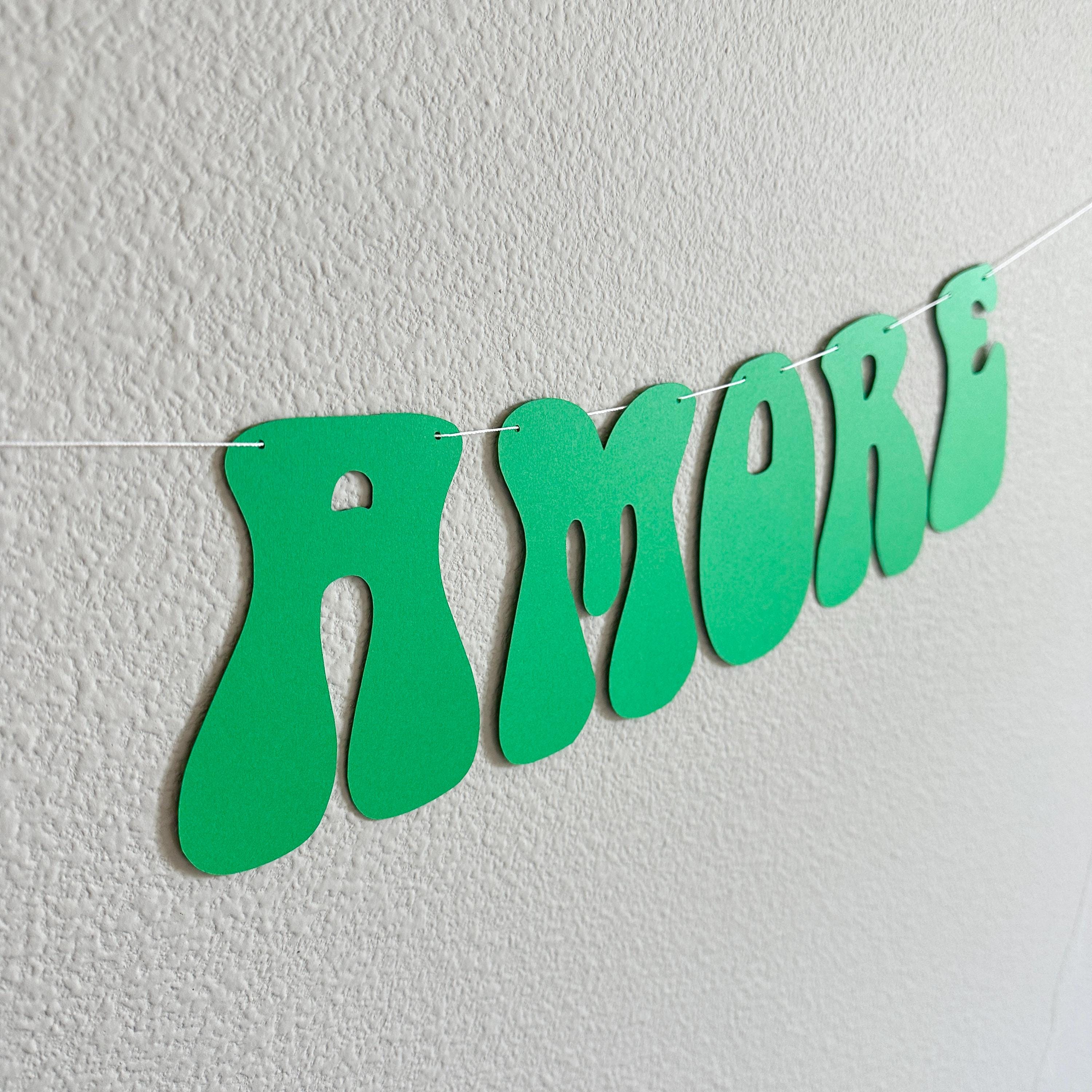 That&#39;s Amore, Green That&#39;s Amore Banner, That&#39;s Amore Decorations, Green Wedding Decorations, Bachelorette Decorations, Wedding Backdrop