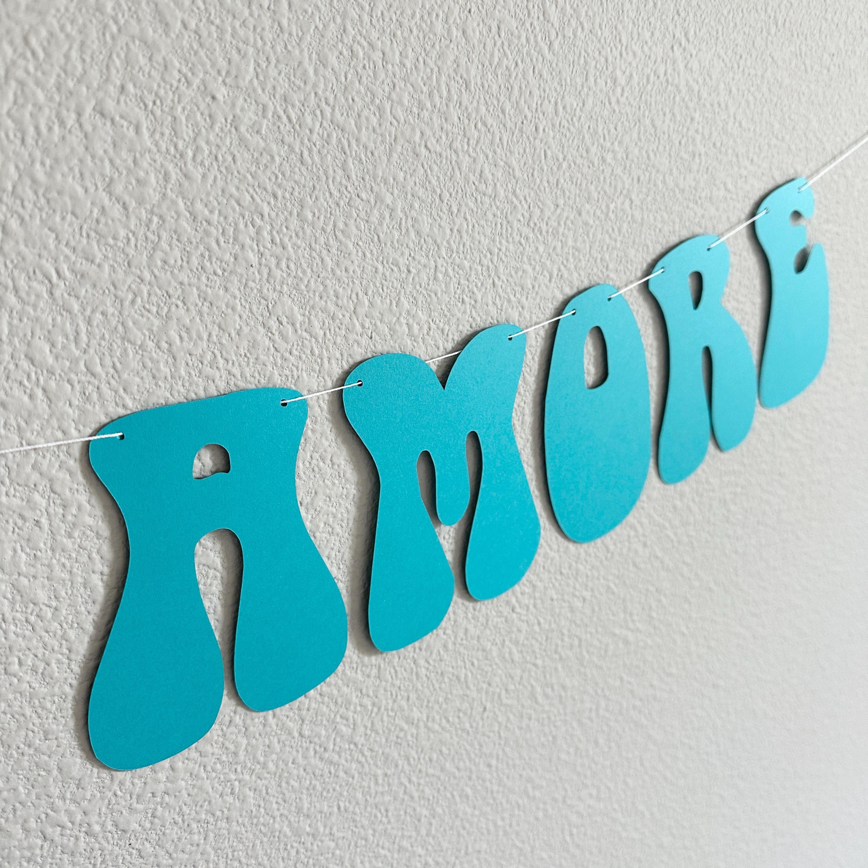 That&#39;s Amore, Teal That&#39;s Amore Banner, That&#39;s Amore Decorations, Teal Wedding Decorations, Bachelorette Decorations, Wedding Backdrop