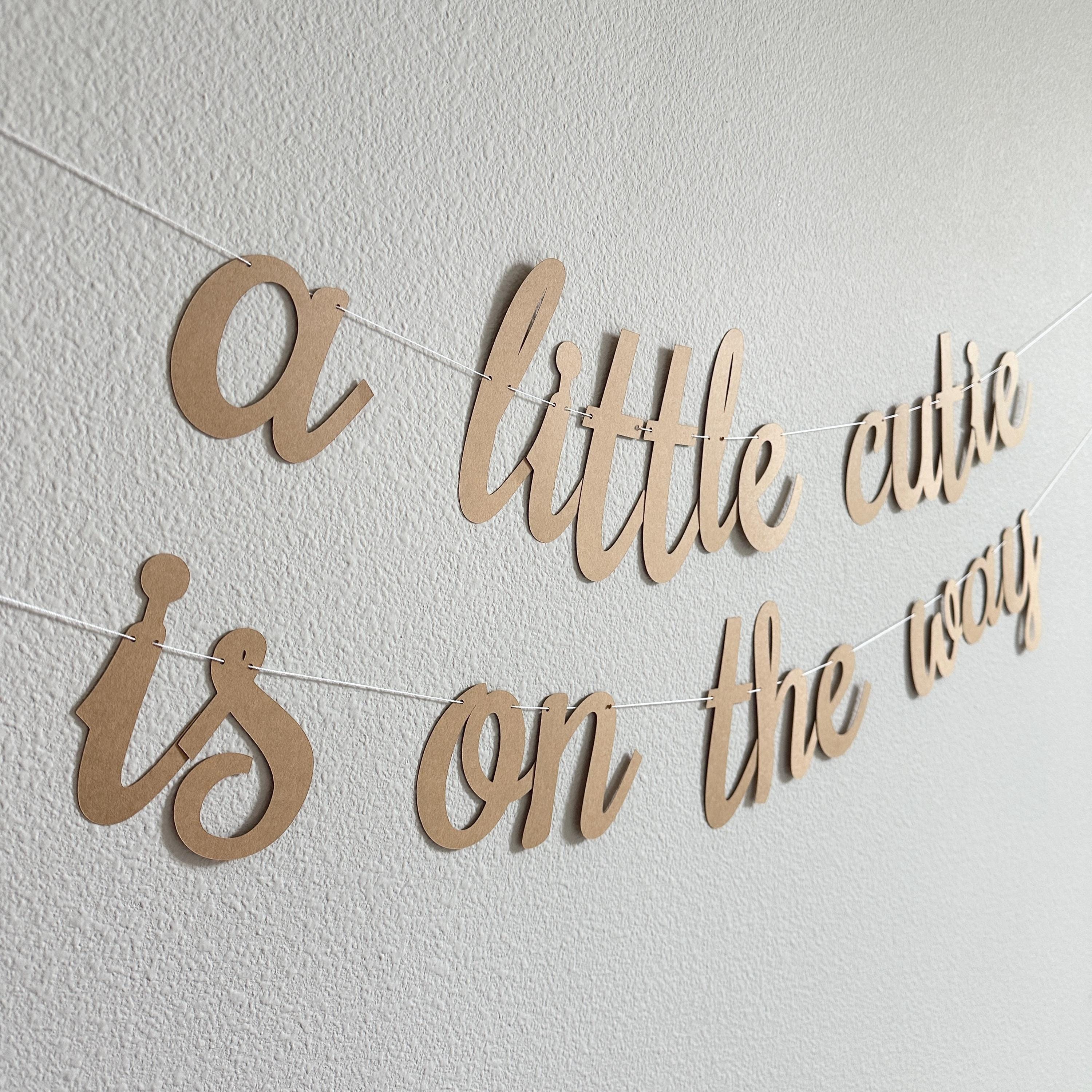 A Little Cutie Is On The Way, Baby Shower Decorations, Cutie Themed Baby Shower, A Little Cutie Is On The Way Banner