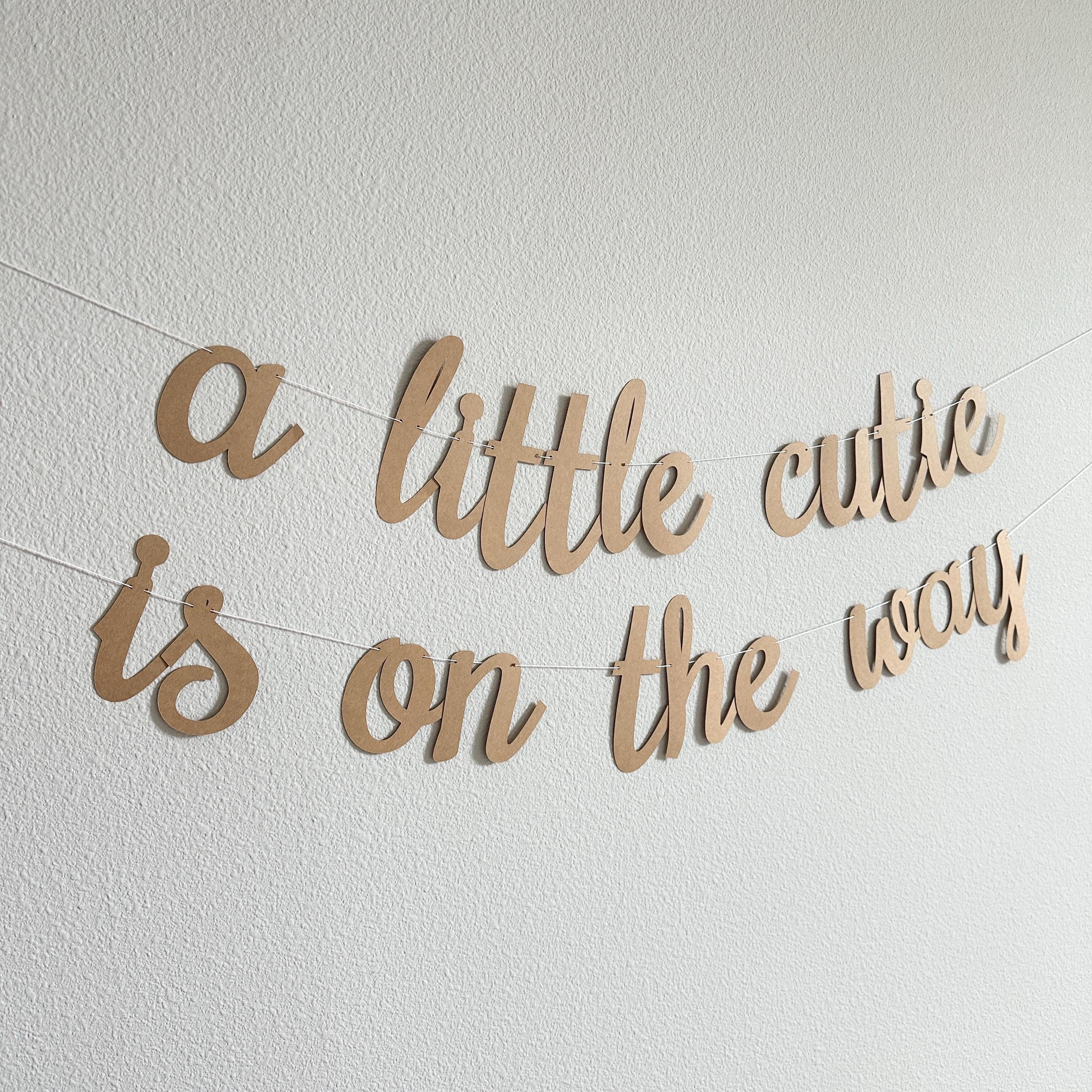 A Little Cutie Is On The Way, Baby Shower Decorations, Cutie Themed Baby Shower, A Little Cutie Is On The Way Banner