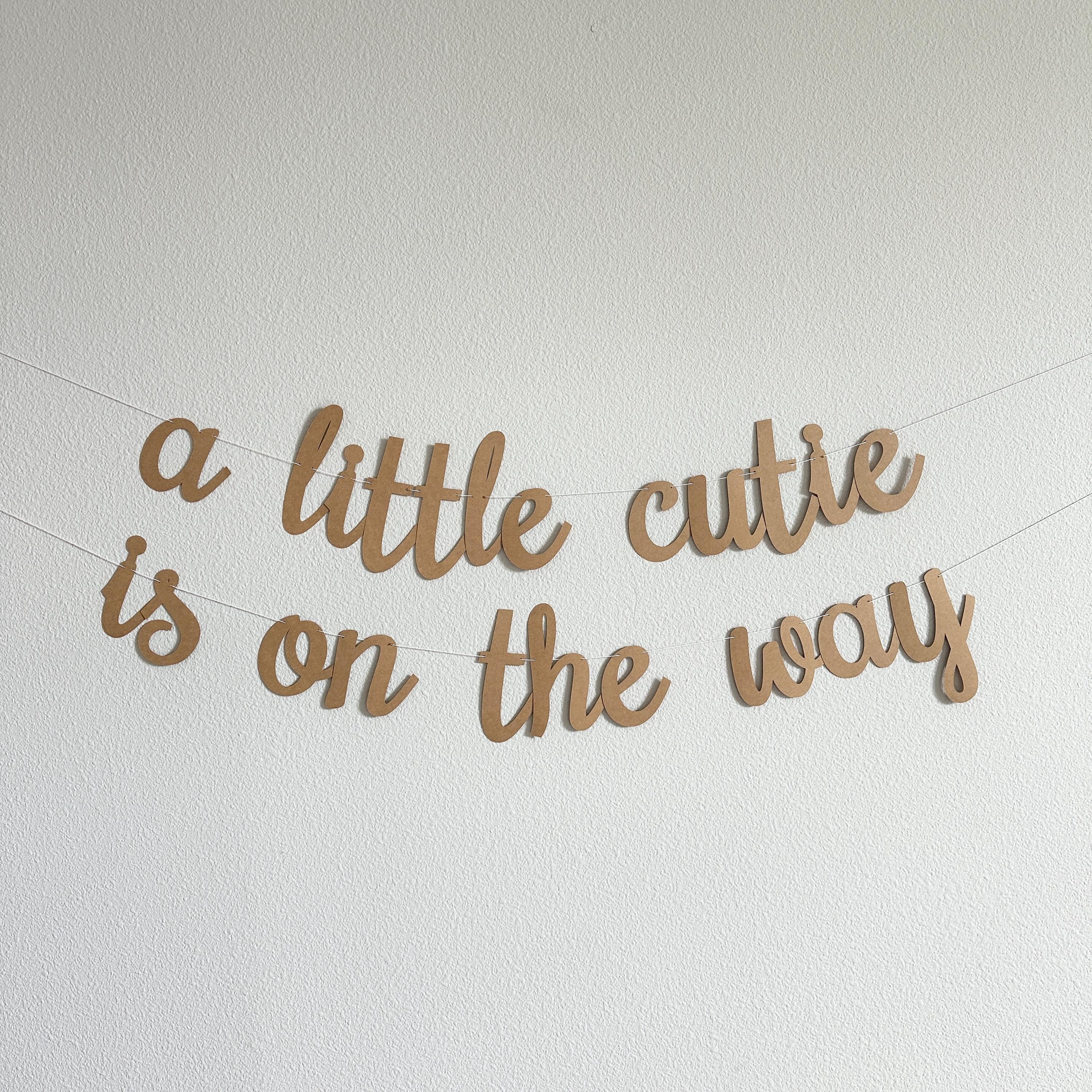 A Little Cutie Is On The Way, Baby Shower Decorations, Cutie Themed Baby Shower, A Little Cutie Is On The Way Banner