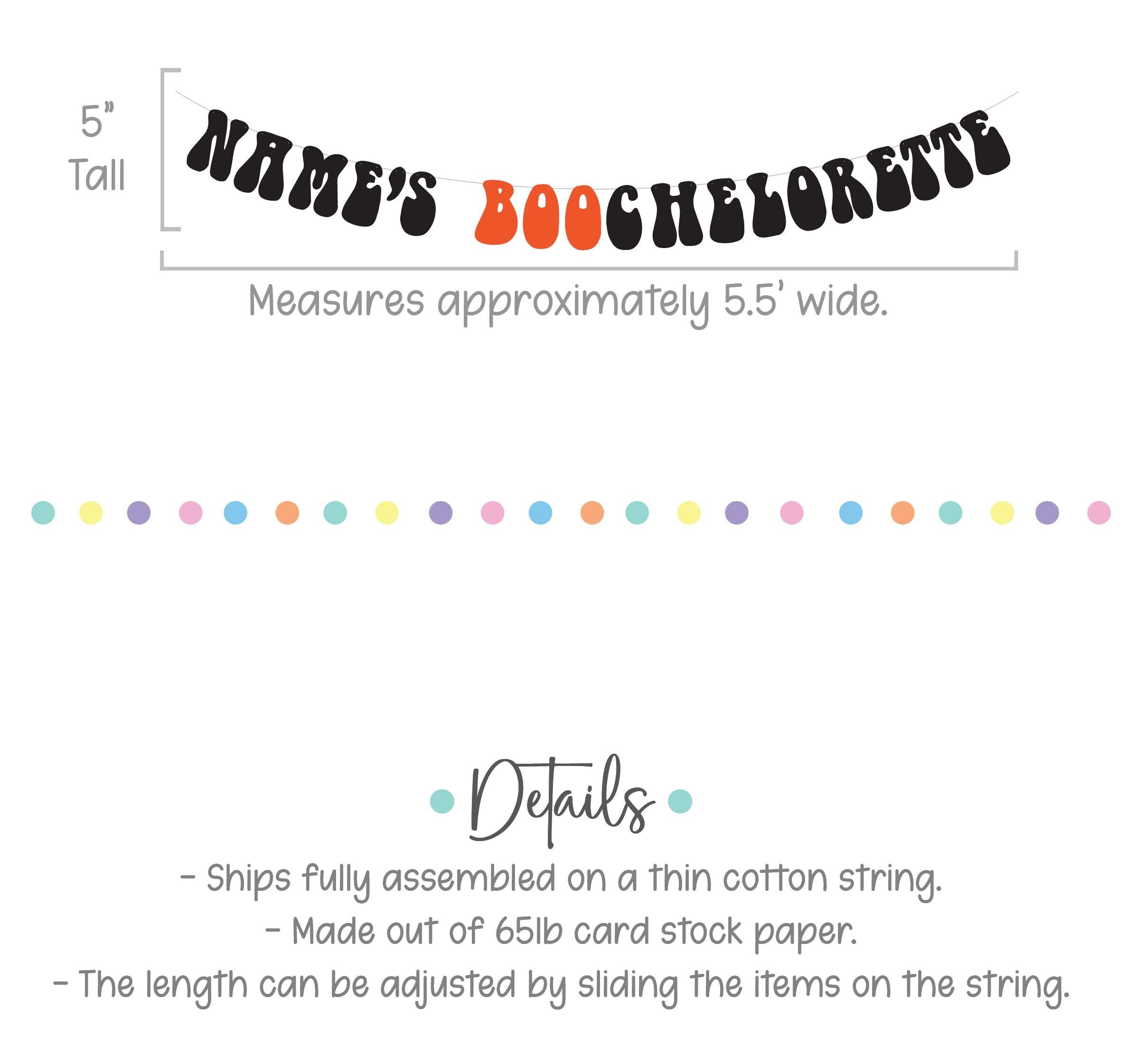 Boochelorette Party, Halloween Bachelorette Decorations, Boochelorette Decorations, Halloween Bachelorette Banner, October Bachelorette