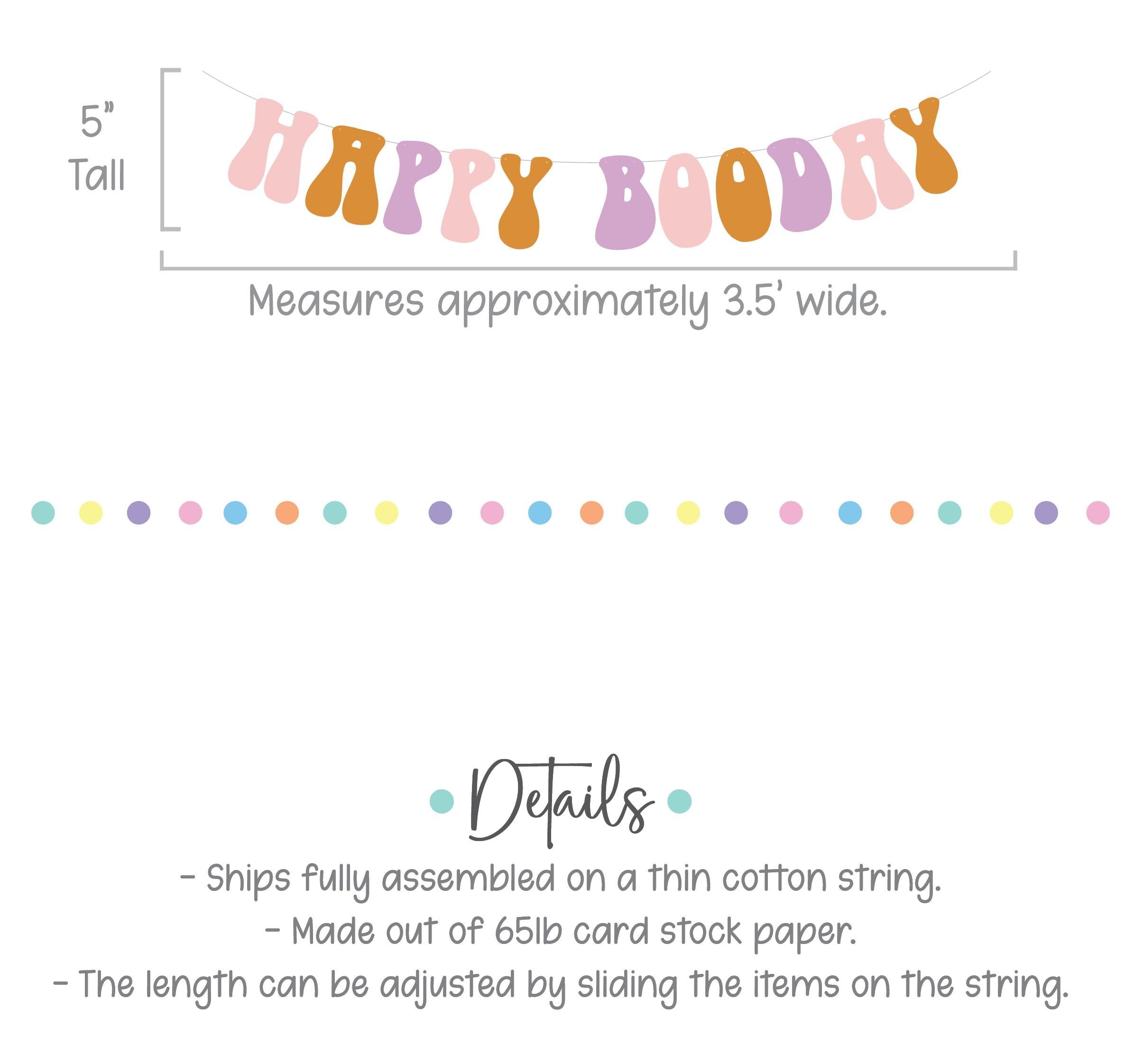 Happy Booday, Halloween Birthday Banner, October Birthday Decorations, Booday Party Decorations, Pink Lavender Halloween Birthday Party