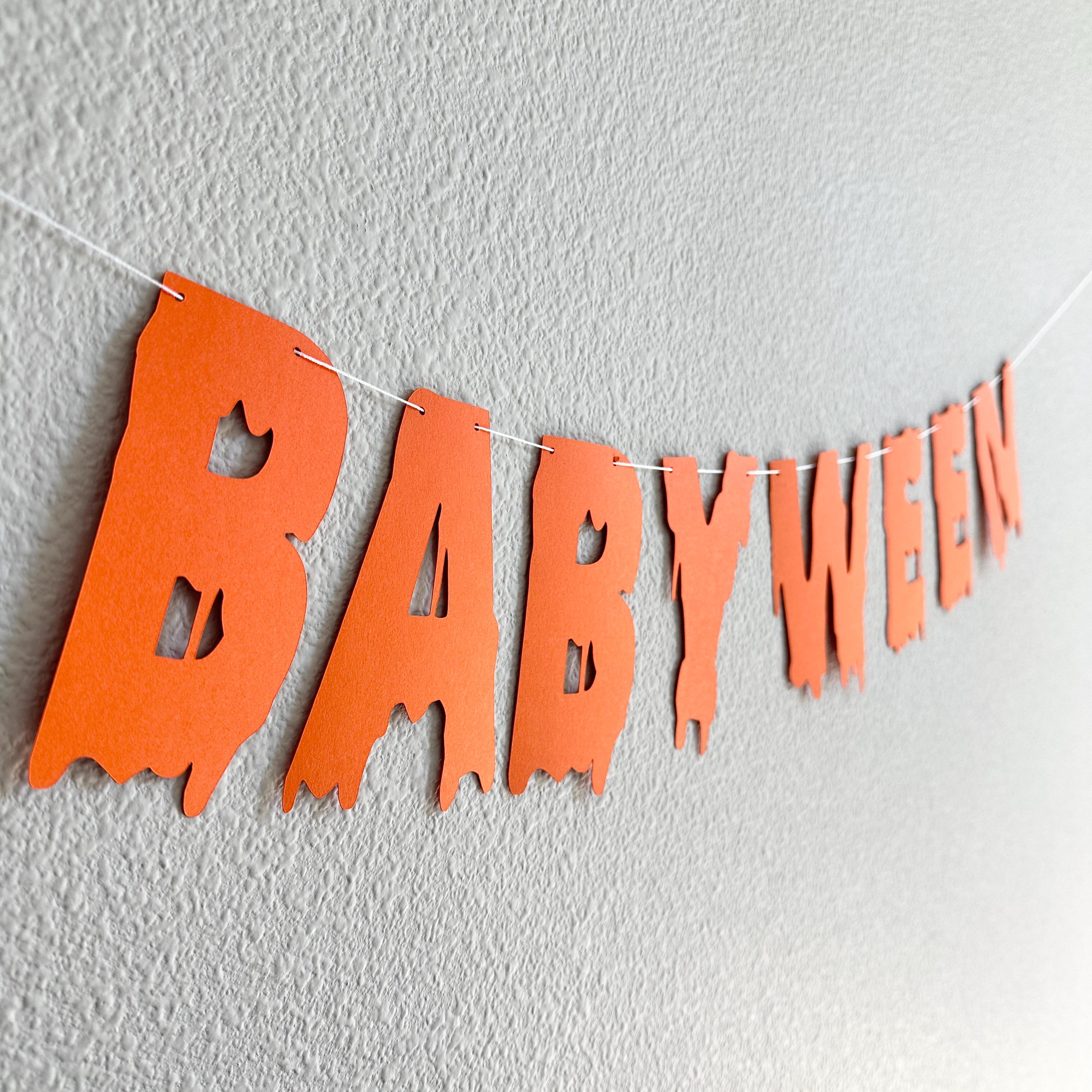 Babyween, Babyween Banner, Babyween Decorations, Halloween Themed Baby Shower, October Baby Shower Decorations