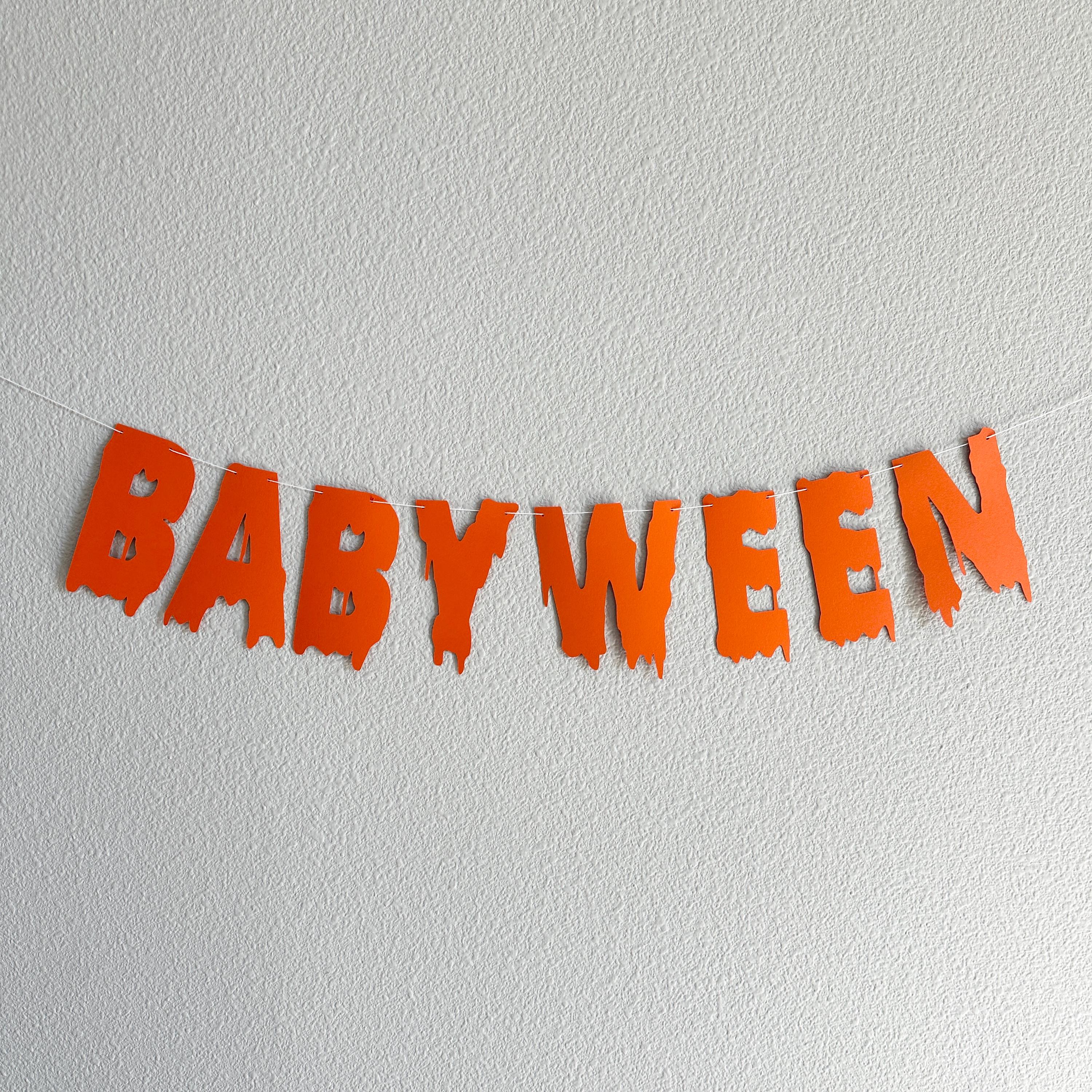 Babyween, Babyween Banner, Babyween Decorations, Halloween Themed Baby Shower, October Baby Shower Decorations