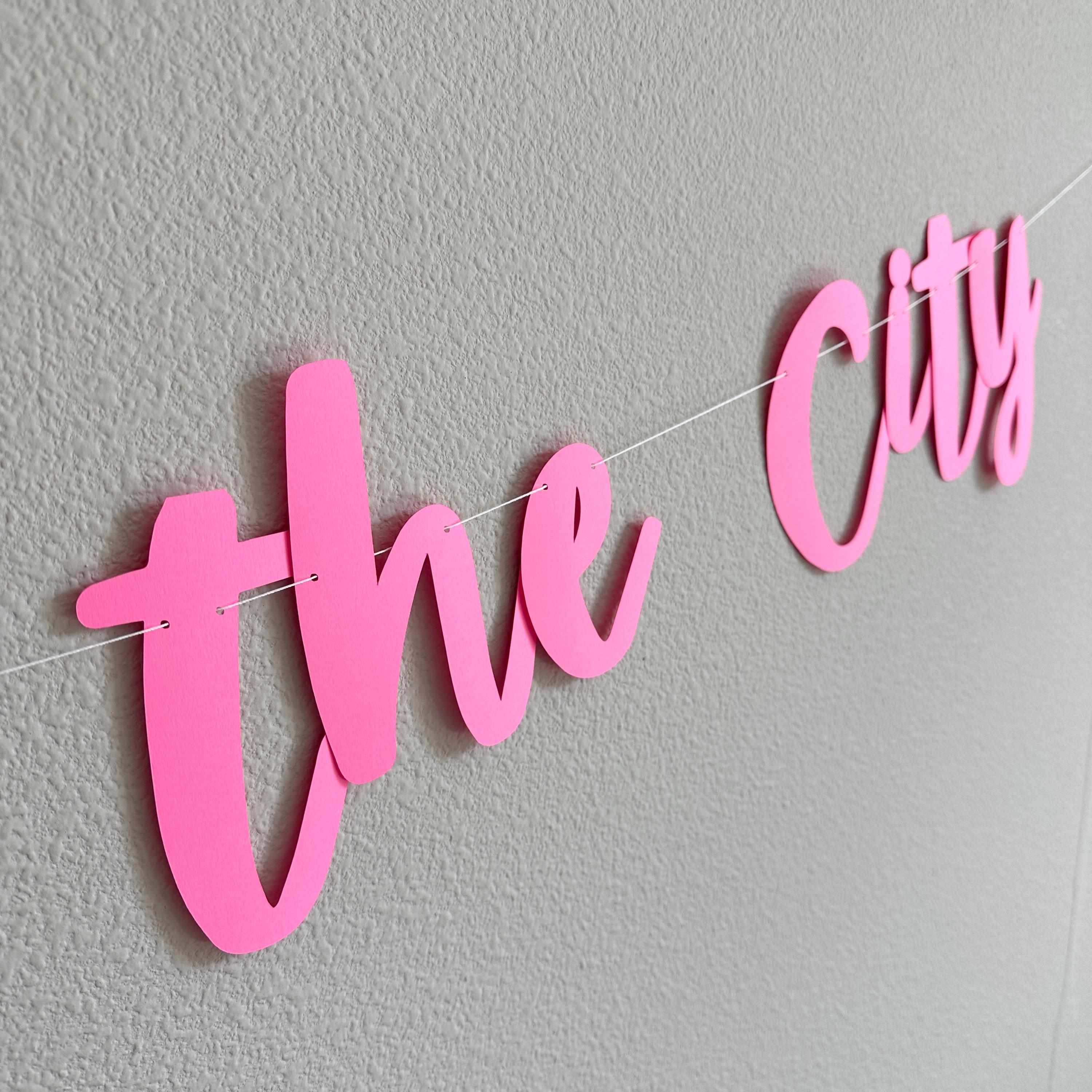 Bride And The City, Bride And The City Banner, Bride And The City Decorations, Big City Bridal Shower, Bachelorette Party Decoration Ideas