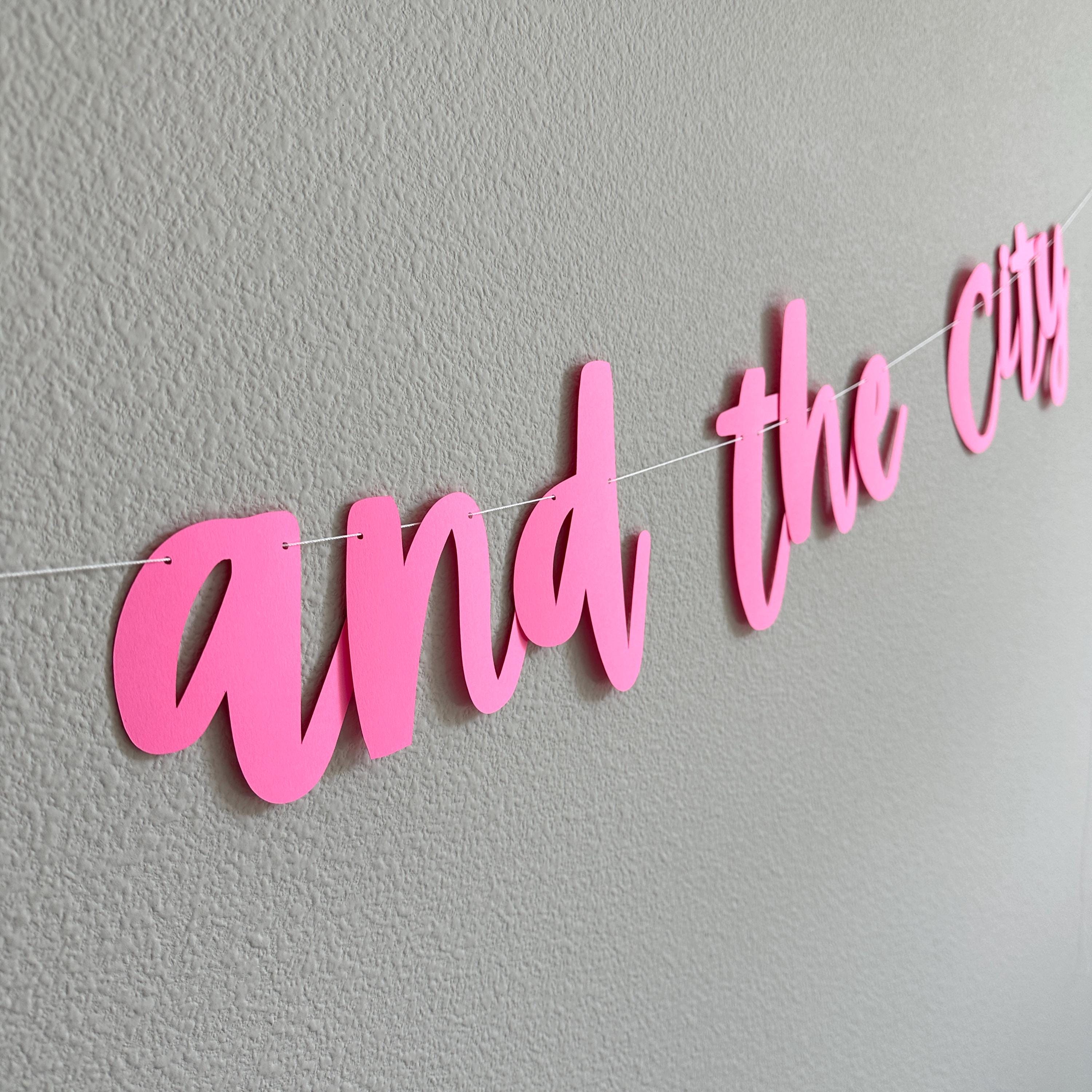 Bride And The City, Bride And The City Banner, Bride And The City Decorations, Big City Bridal Shower, Bachelorette Party Decoration Ideas