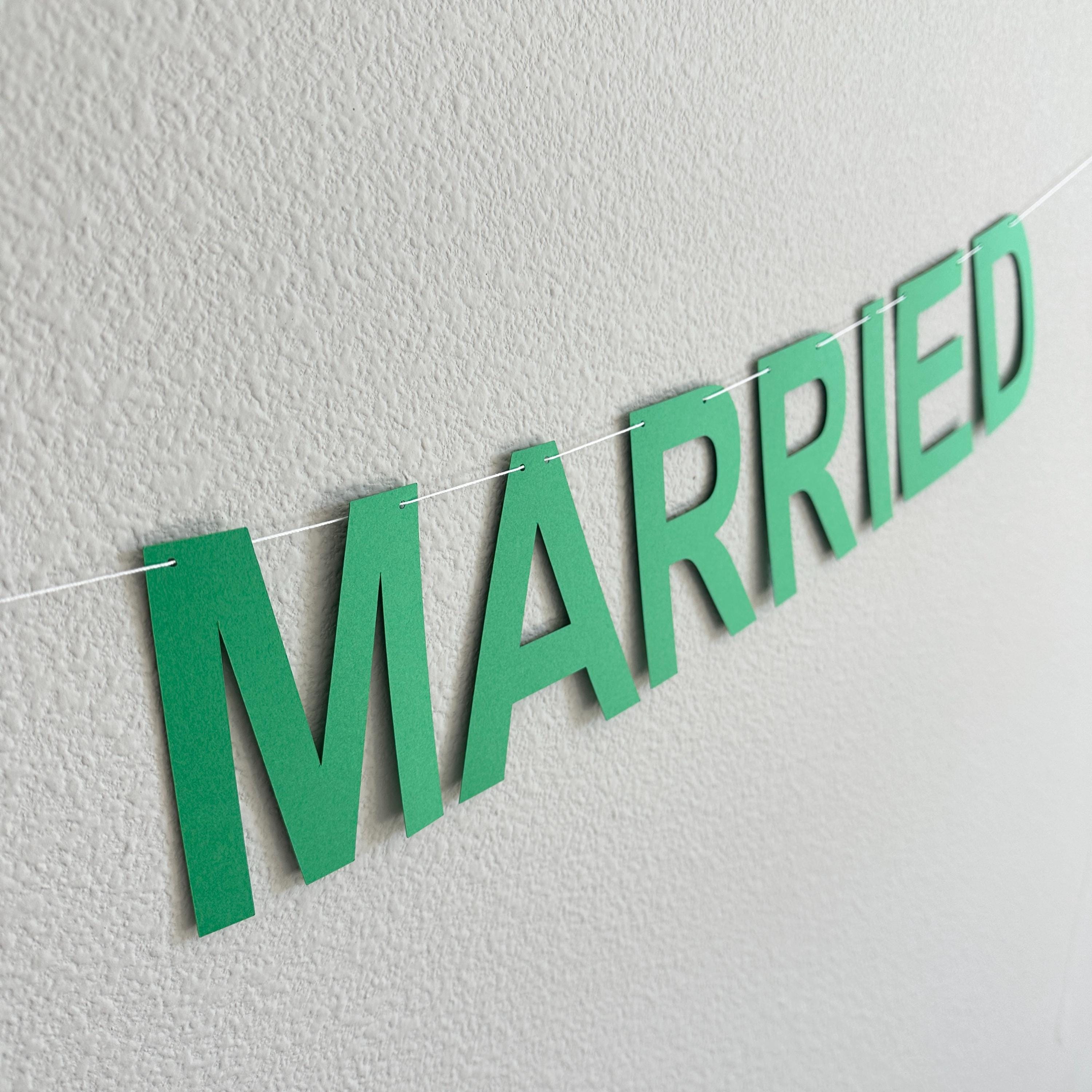 Kinda Just Married, Kinda Just Married Banner, Kinda Just Married Decorations, Wedding Banner, Wedding Decoration Ideas
