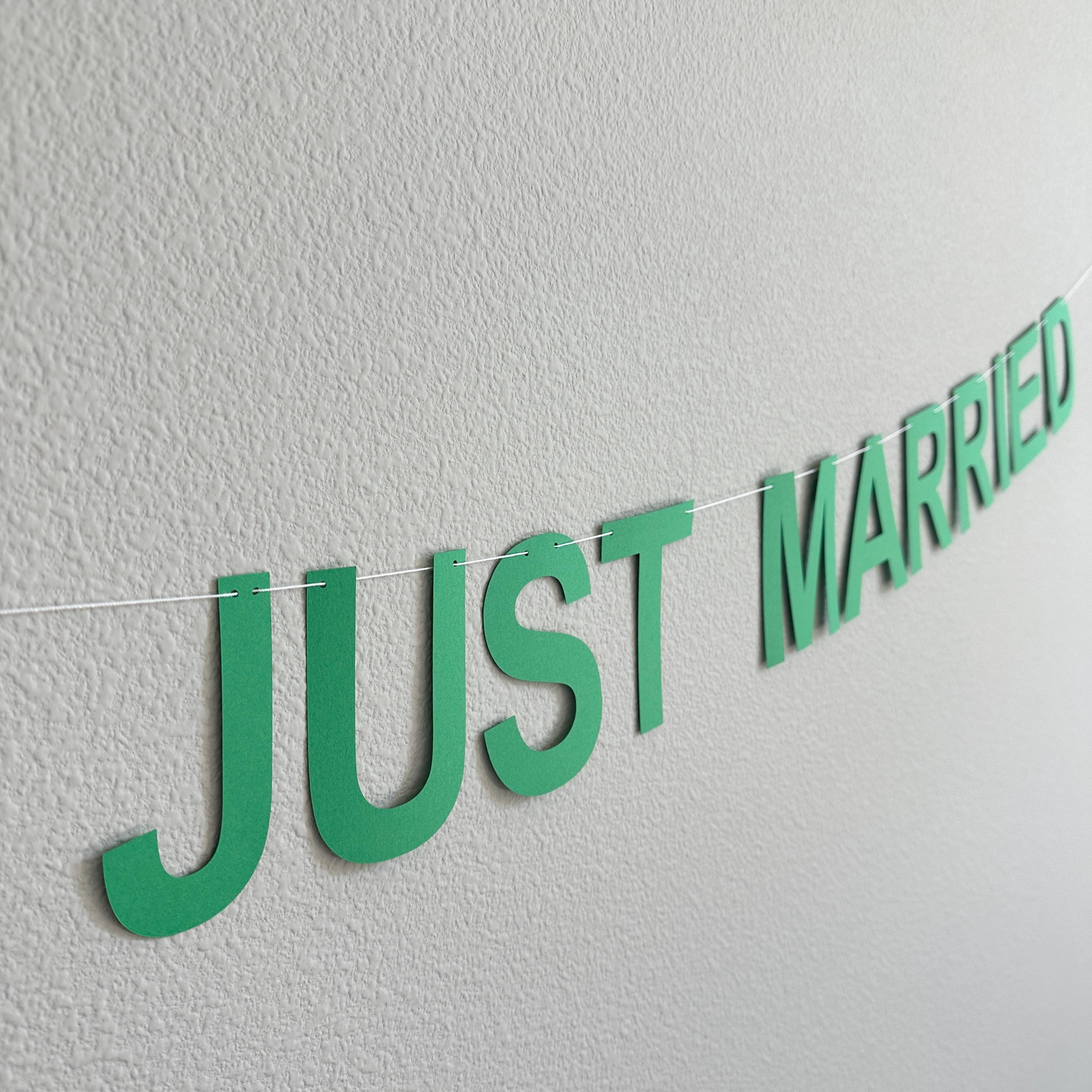 Kinda Just Married, Kinda Just Married Banner, Kinda Just Married Decorations, Wedding Banner, Wedding Decoration Ideas