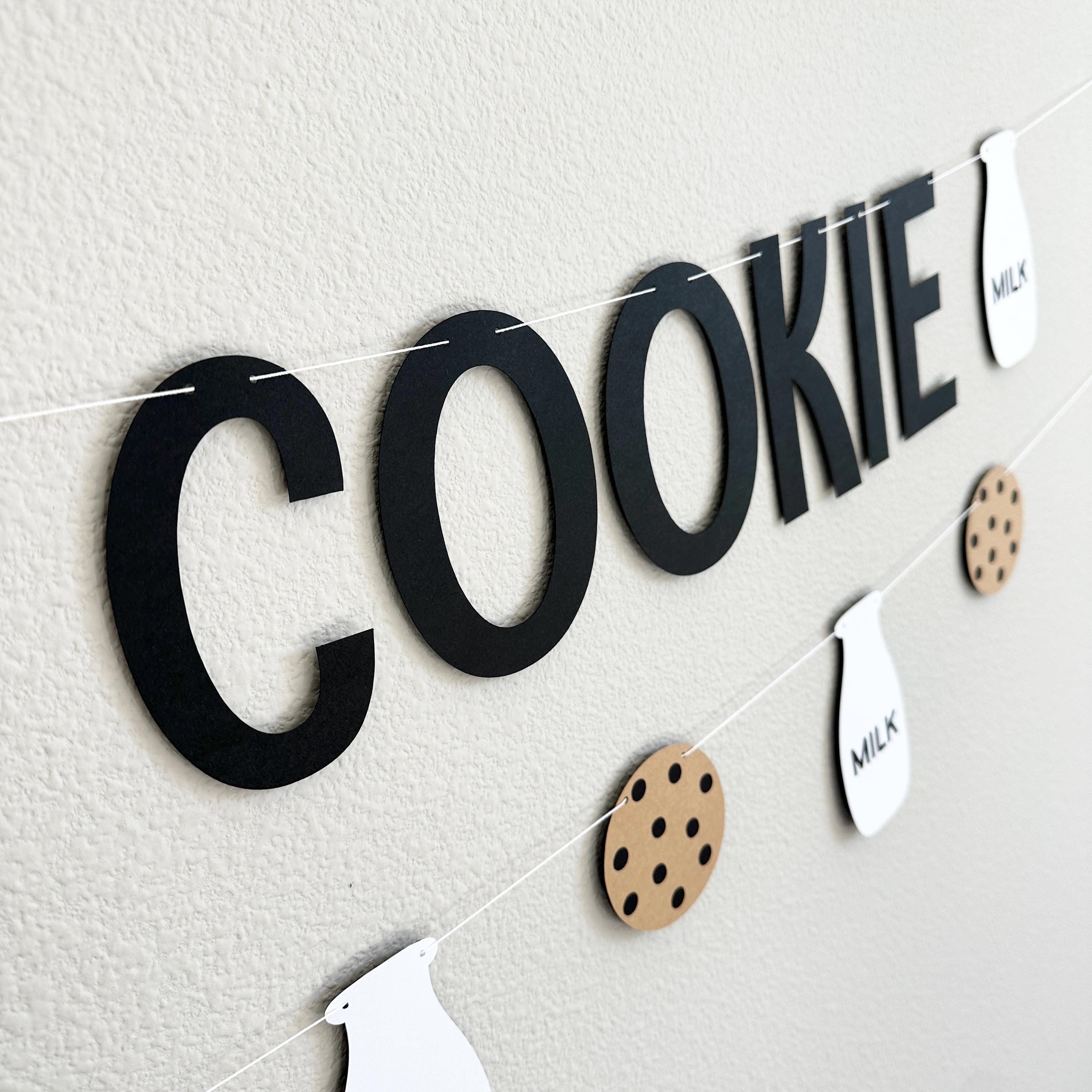 One Tough Cookie, One Tough Cookie Banner, One Tough Cookie Decorations, Milk and Cookies Theme, Get Well Banner, 1st Birthday Ideas