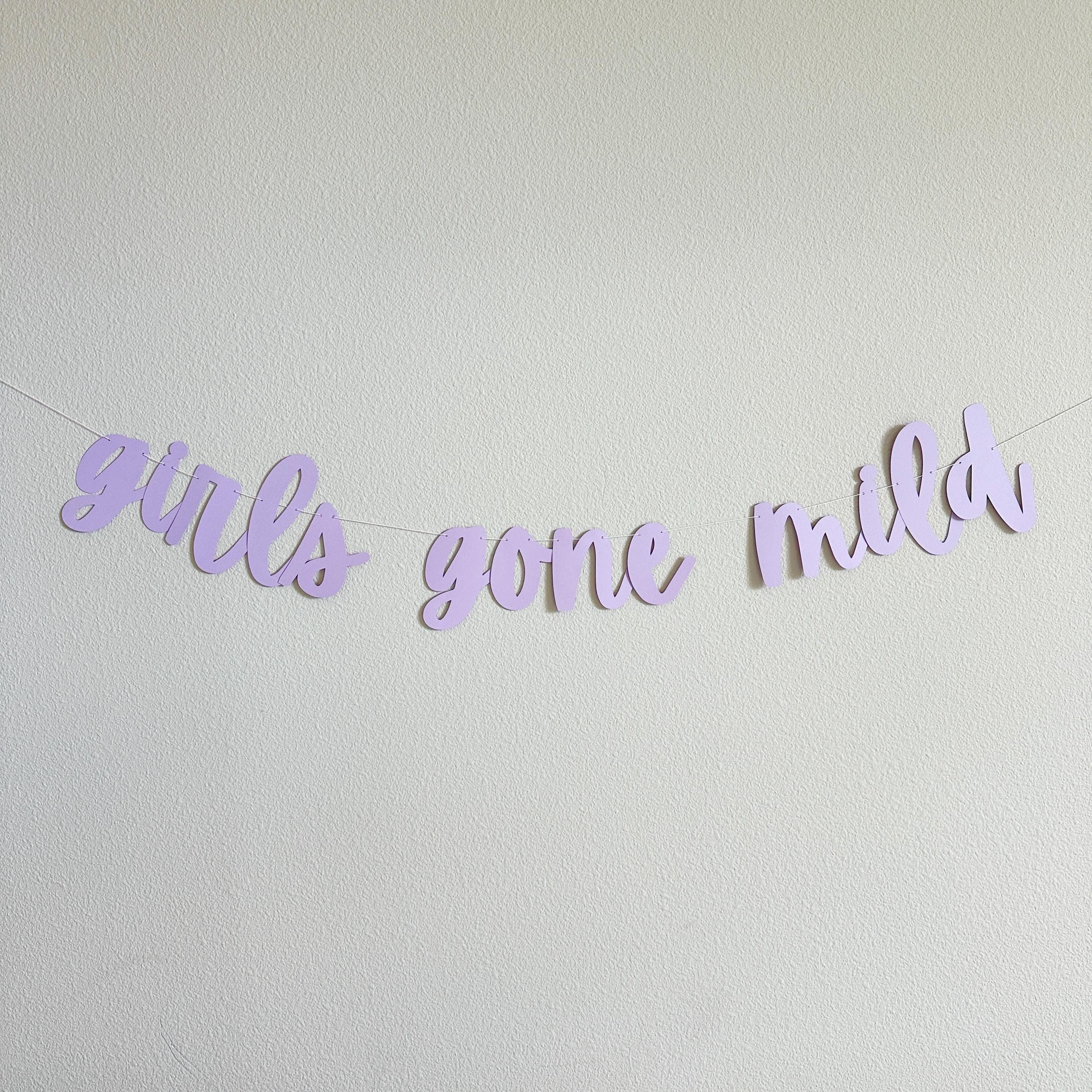 Girls Gone Mild, Girls Gone Mild Decorations, Girls Gone Mild Banner, Bachelorette Ideas, Girls Weekend Decorations, Girls Night
