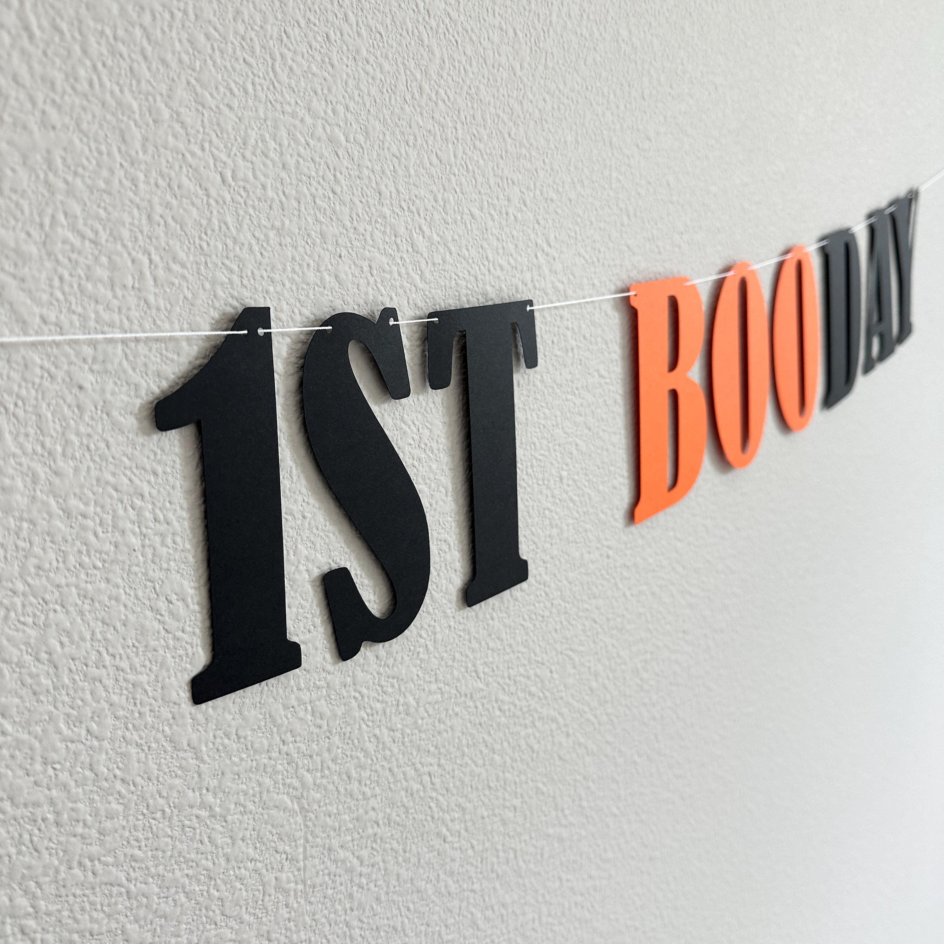 1st Booday Banner, Name&#39;s 1st Booday, Halloween Themed 1st Birthday Decorations, Booday Banner Decorations, Halloween Birthday Ideas