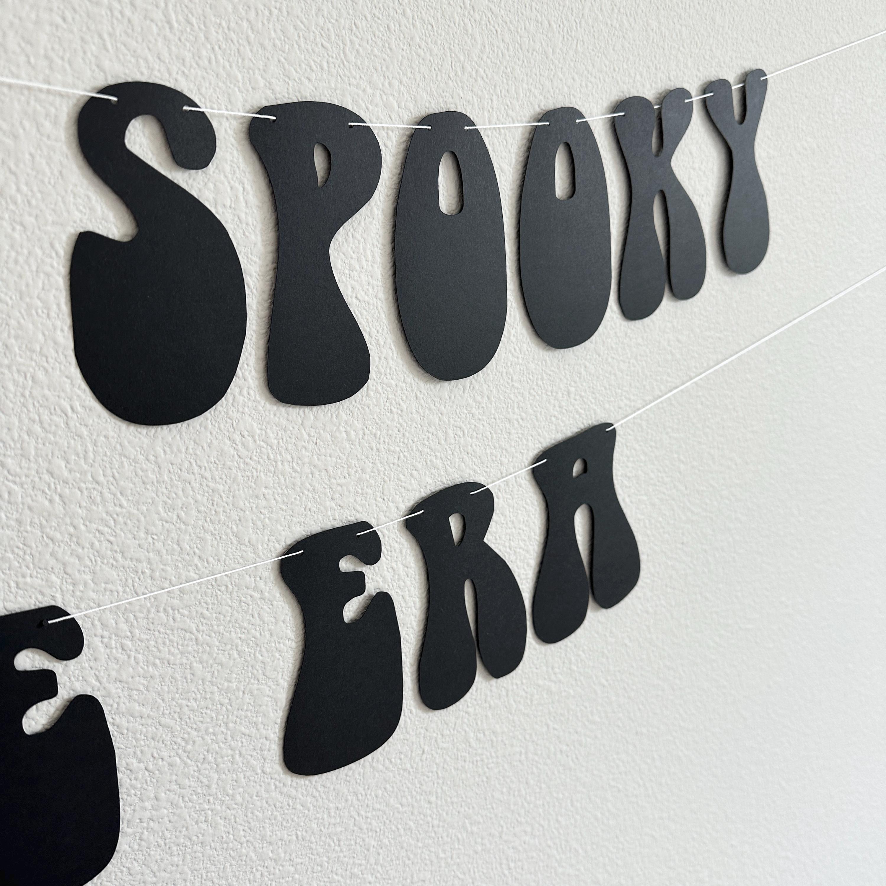 In My Spooky Bride Era, In My Spooky Bride Era Banner, Spooky Bachelorette Decorations, Halloween Themed Bachelorette, October Bach Ideas
