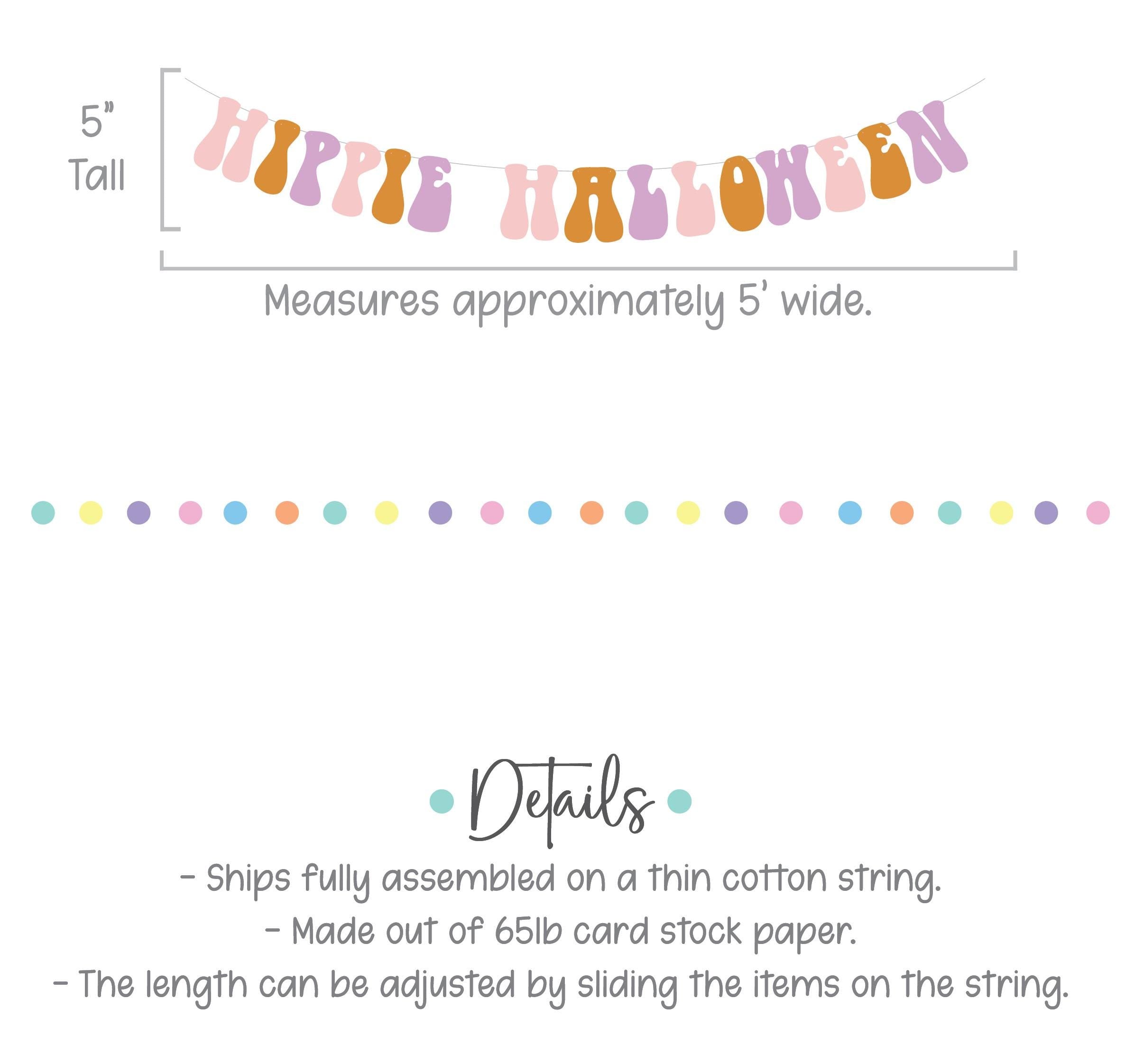 Hippie Halloween, Hippie Halloween Banner, Hippie Halloween Decorations, Halloween 2024 Trends, Pink Orange Lavender Halloween