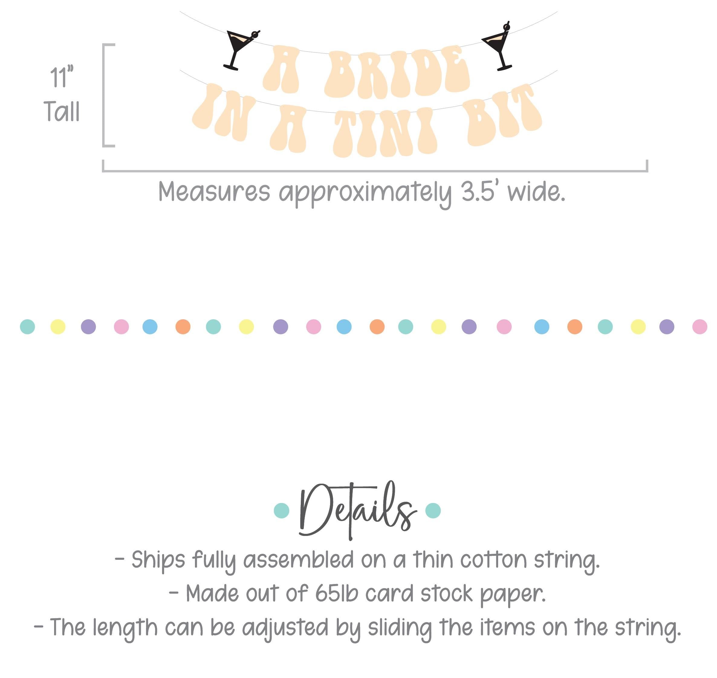 A Bride In A Tini Bit, Espresso Martini Themed Bachelorette Party Banner, A Bride In A Tini Bit Banner, Espresso Martini Bride