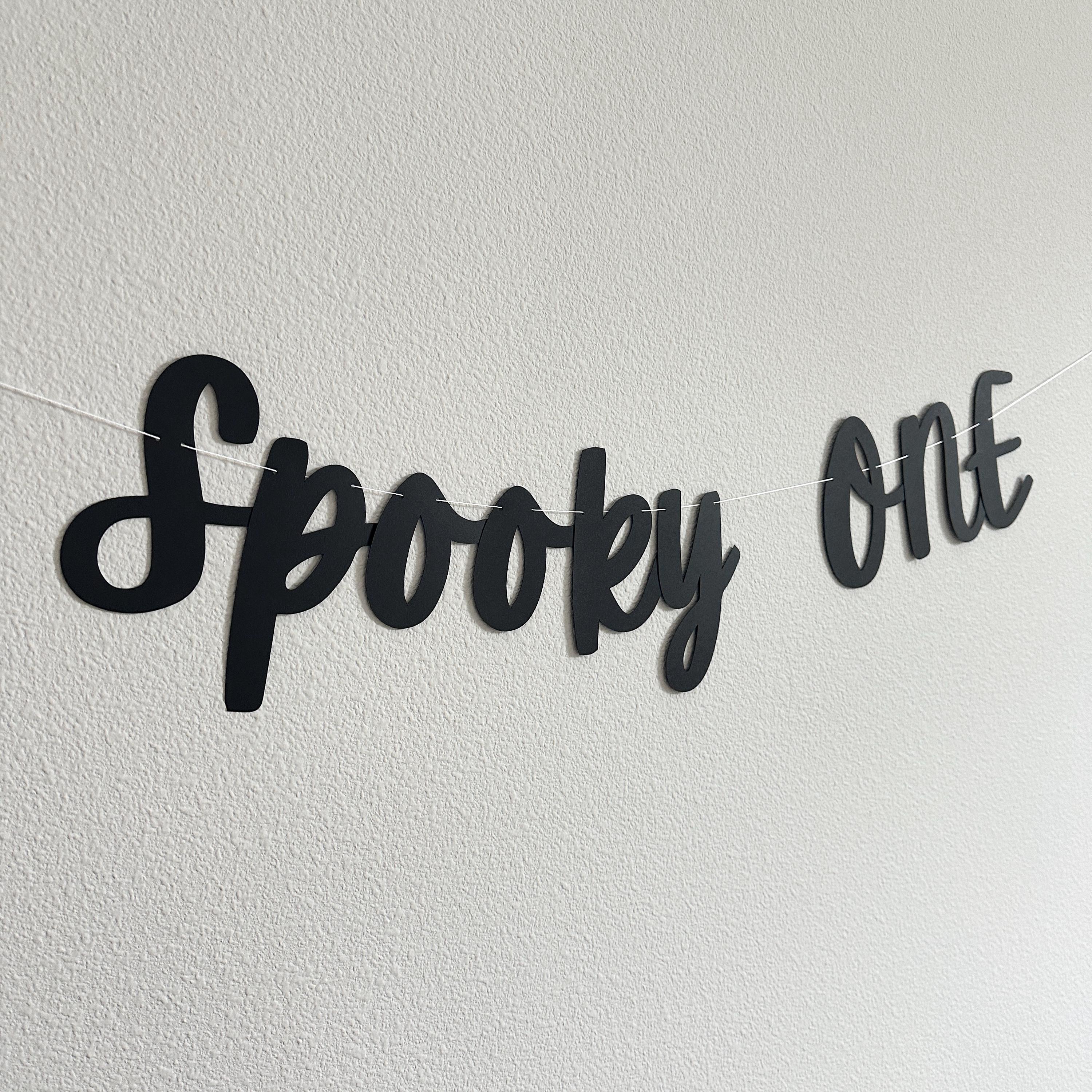 Spooky ONE, Spooky One Banner, Spooky ONE Banner, Spooky One Decorations, Halloween Themed 1st birthday Party, October 1st Birthday ideas