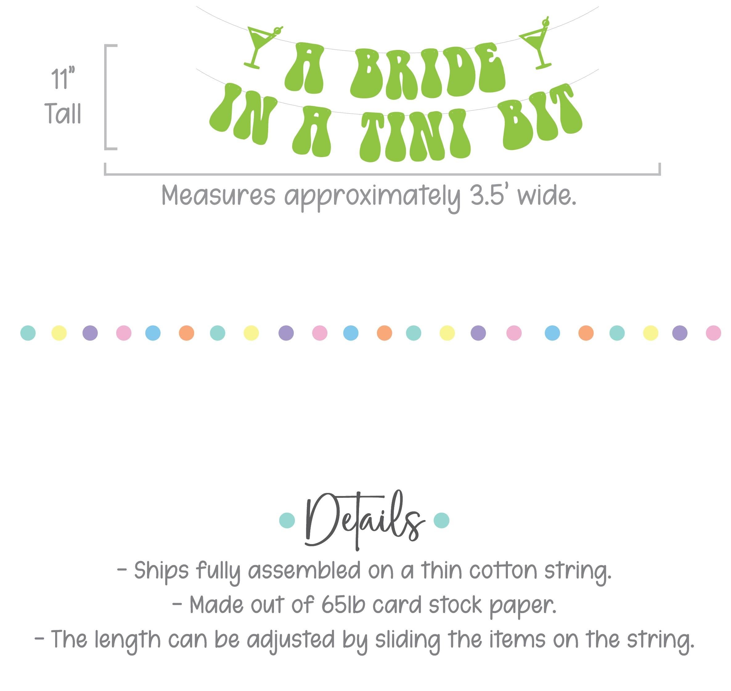 A Bride In A Tini Bit, Espresso Martini Themed Bachelorette Party Banner, A Bride In A Tini Bit Banner, Espresso Martini Bride