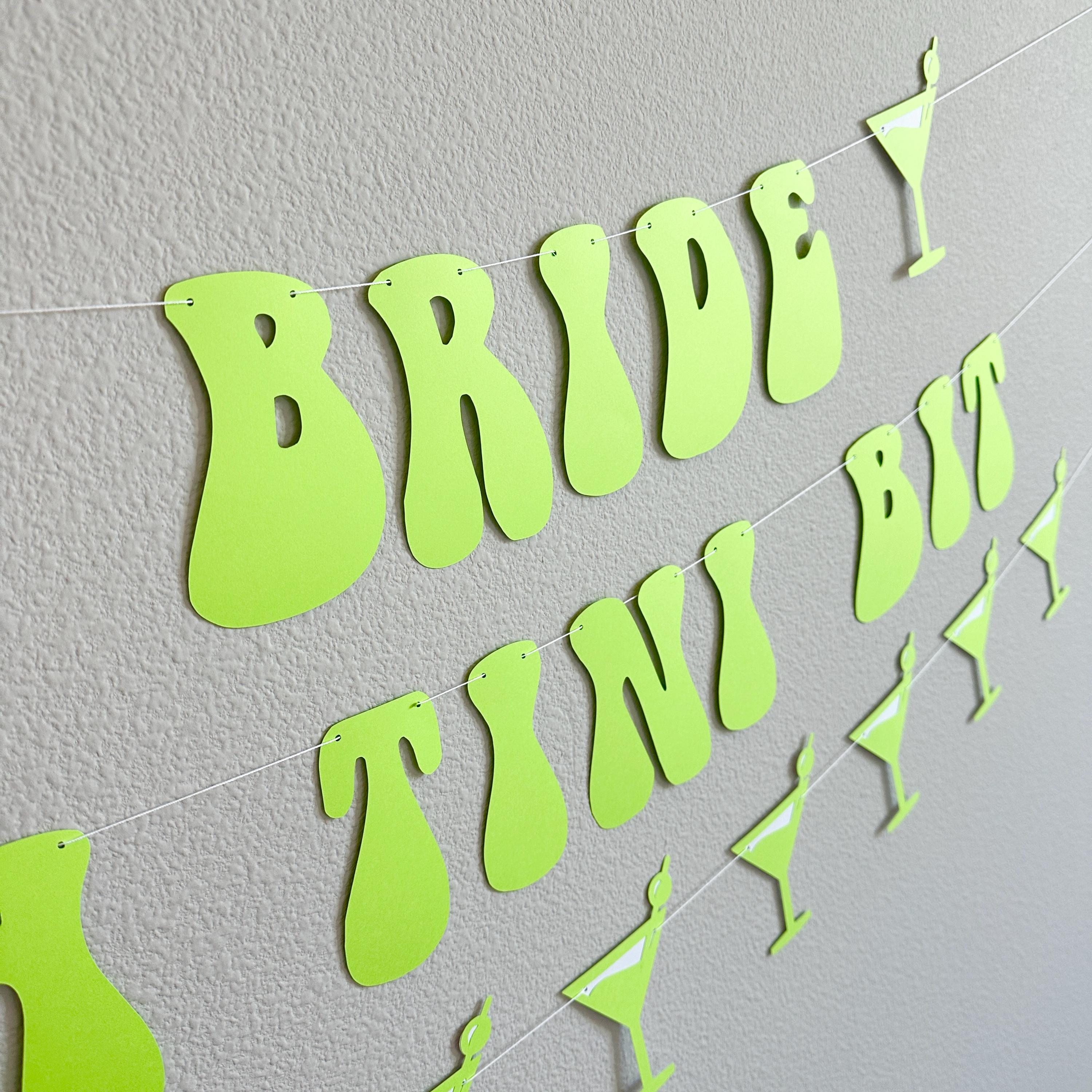 A Bride In A Tini Bit, Espresso Martini Themed Bachelorette Party Banner, A Bride In A Tini Bit Banner, Espresso Martini Bride