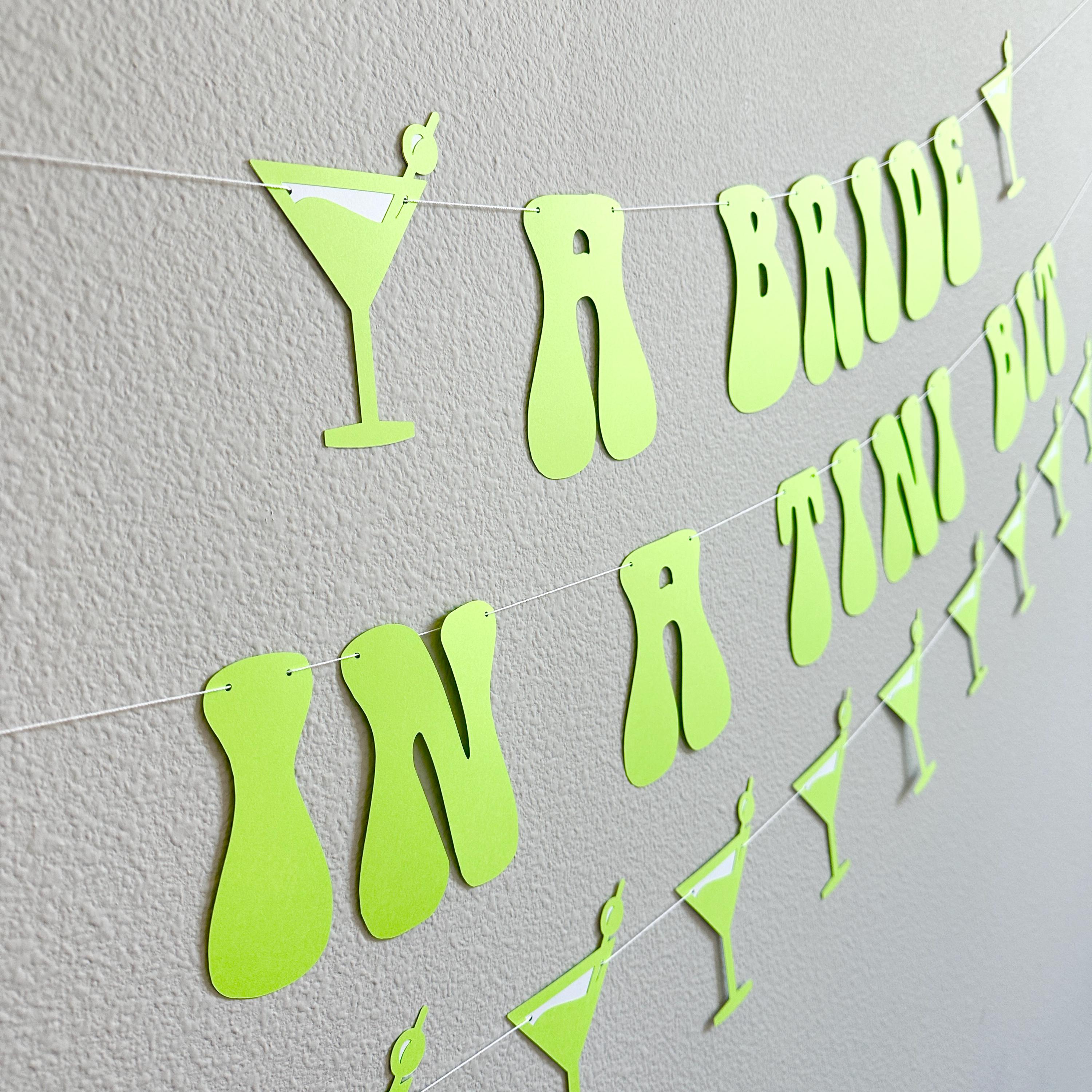 A Bride In A Tini Bit, Espresso Martini Themed Bachelorette Party Banner, A Bride In A Tini Bit Banner, Espresso Martini Bride