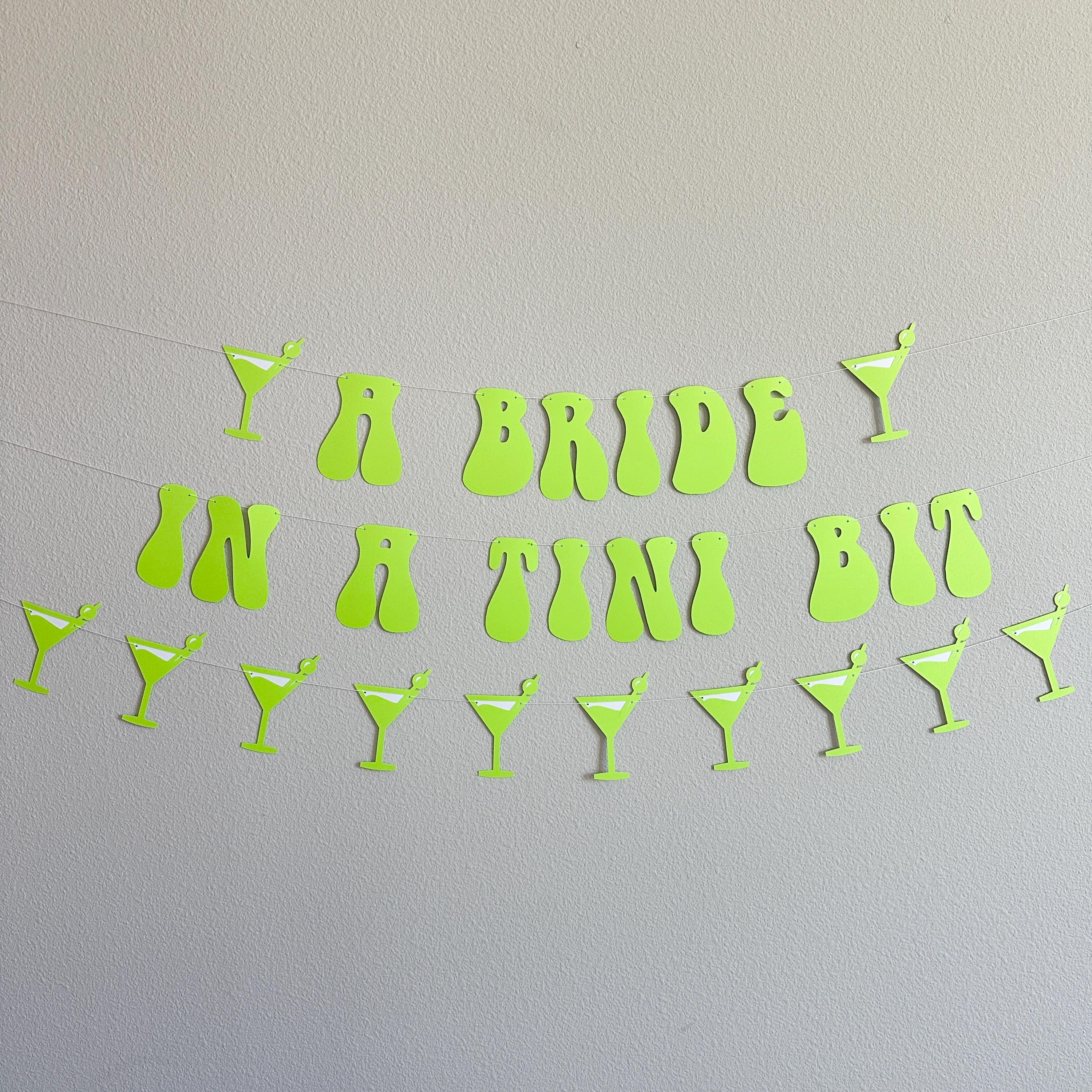 A Bride In A Tini Bit, Espresso Martini Themed Bachelorette Party Banner, A Bride In A Tini Bit Banner, Espresso Martini Bride