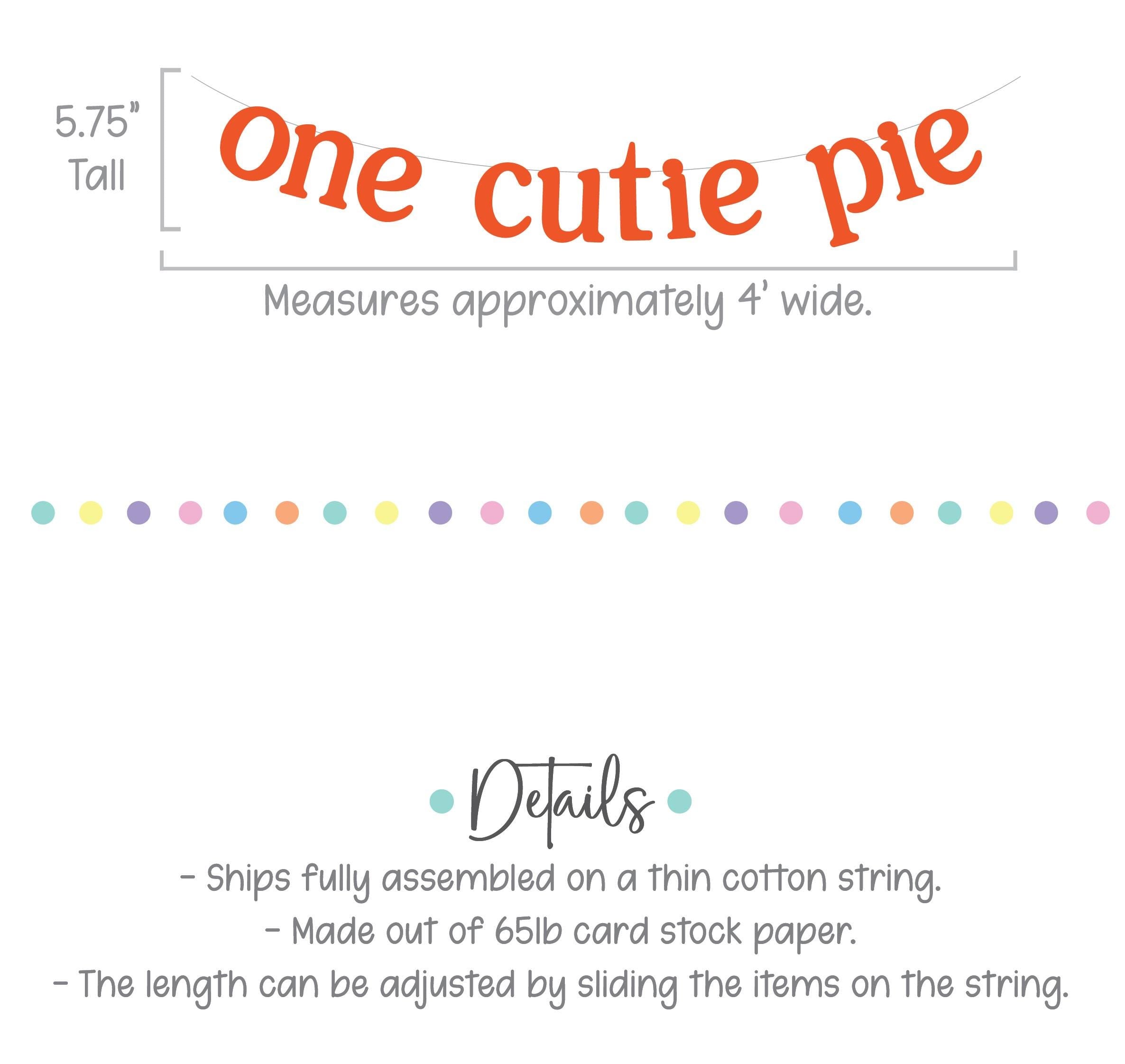 One Cutie Pie, One Cutie Pie Banner, Fall Themed Birthday Banner, Fall Baby Shower, November Birthday Theme Ideas, One Cutie Pie Theme