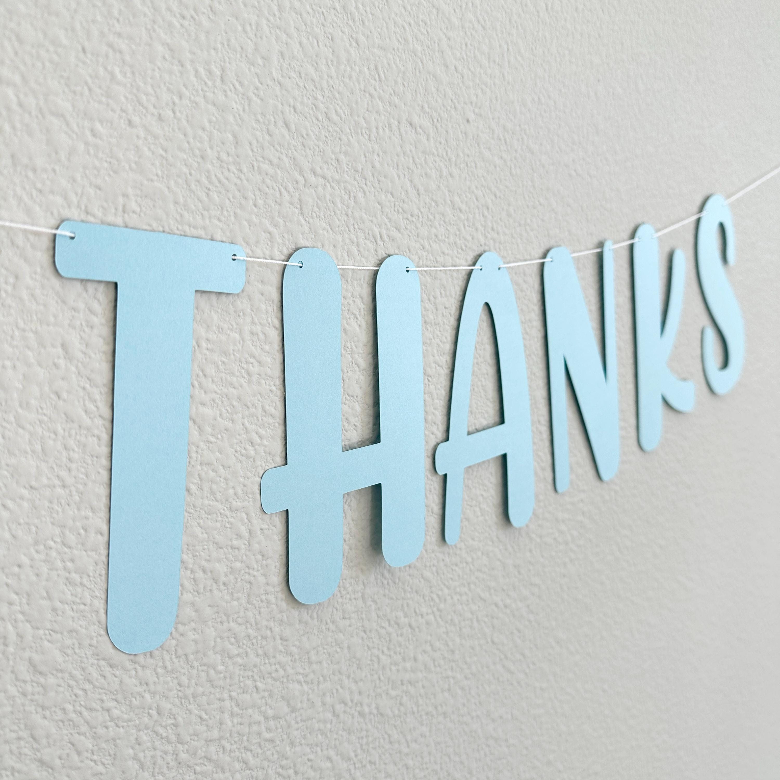 Give Thanks, Give Thanks Banner, Give Thanks Decorations, Thanksgiving Decorations, Fall Decorations, Blue Friendsgiving, Blue Thanksgiving