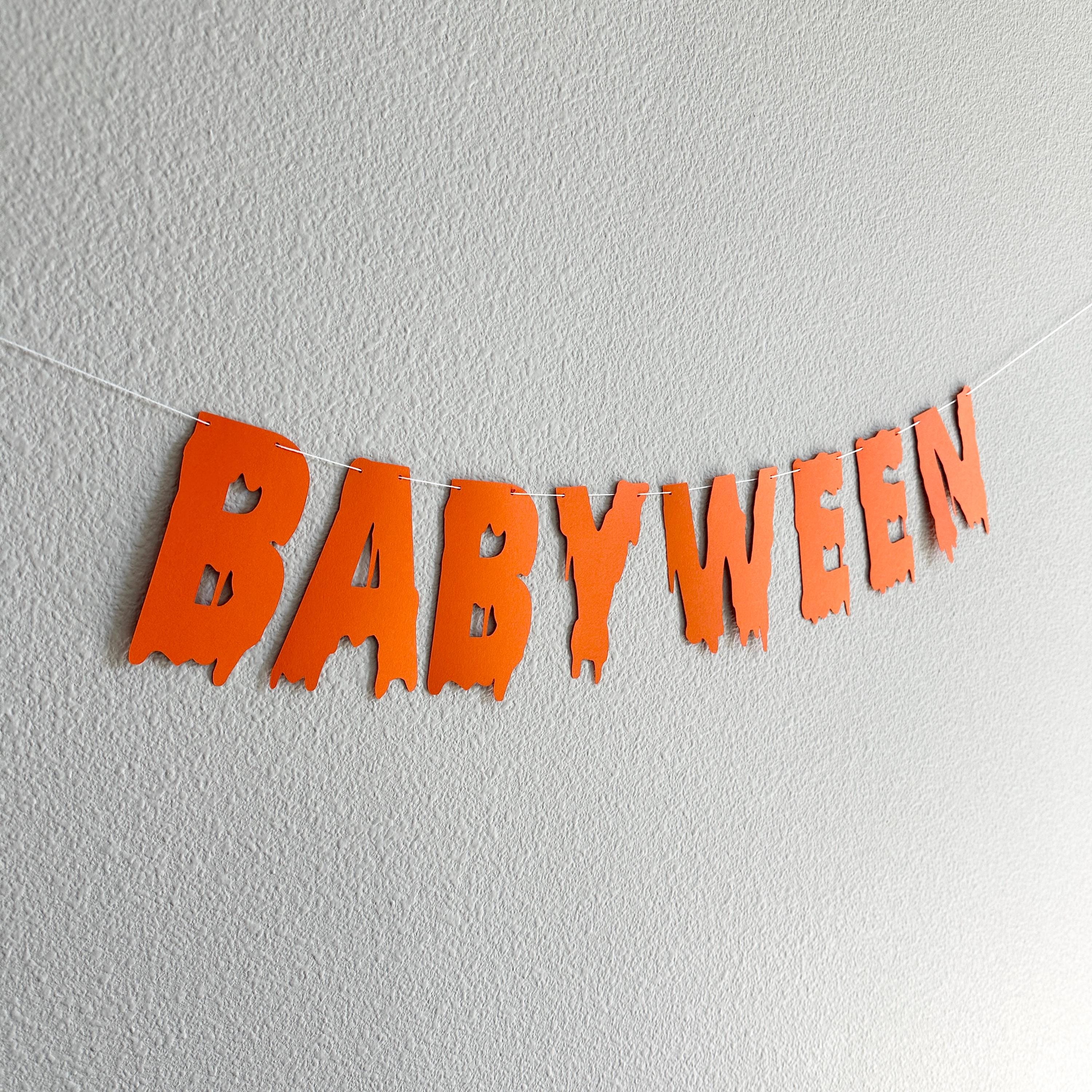 Babyween, Babyween Banner, Babyween Decorations, Halloween Themed Baby Shower, October Baby Shower Decorations