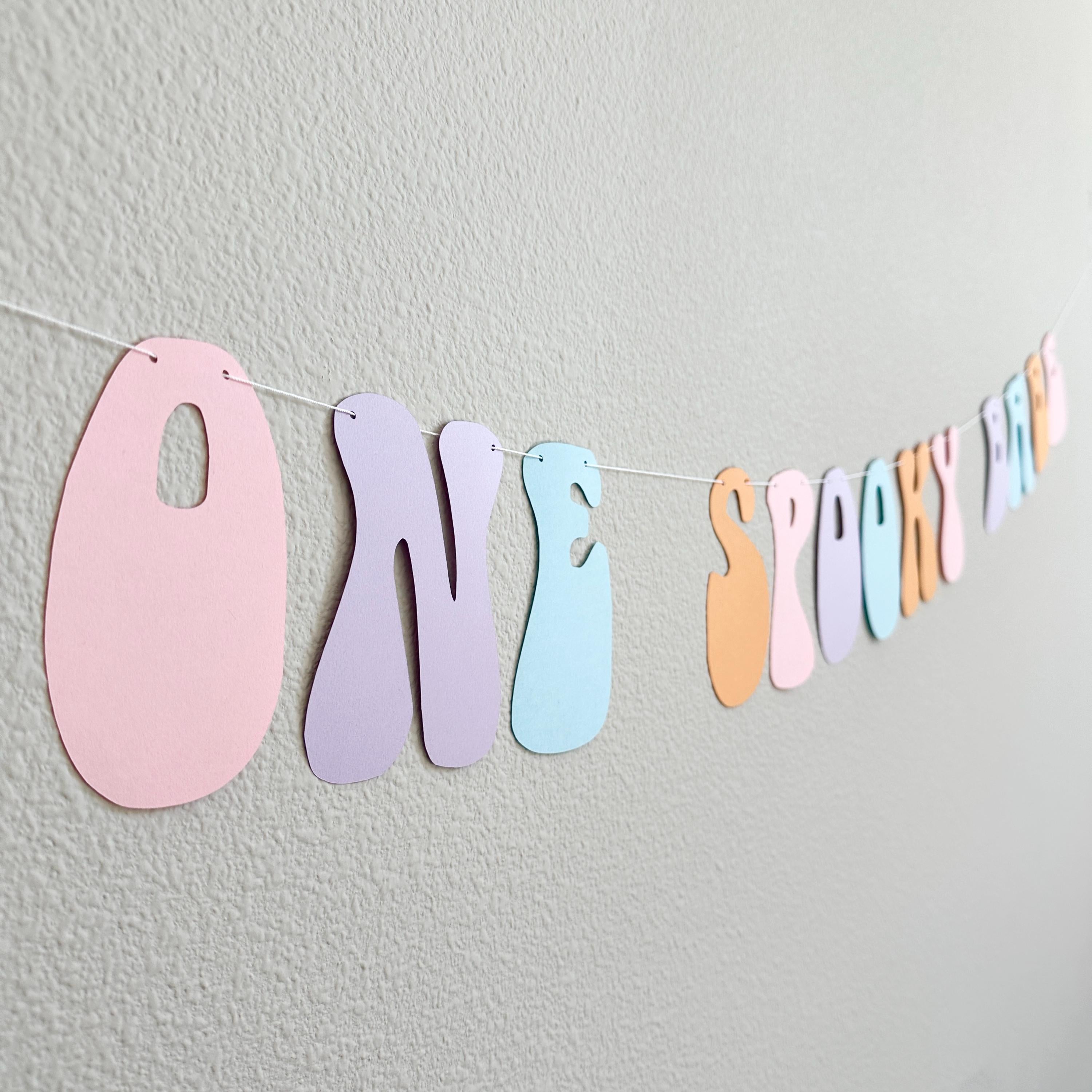 One Spooky Babe, Halloween Themed 1st Birthday Banner, October 1st Birthday Decorations, Spooky One, Girls 1st Birthday Theme Ideas