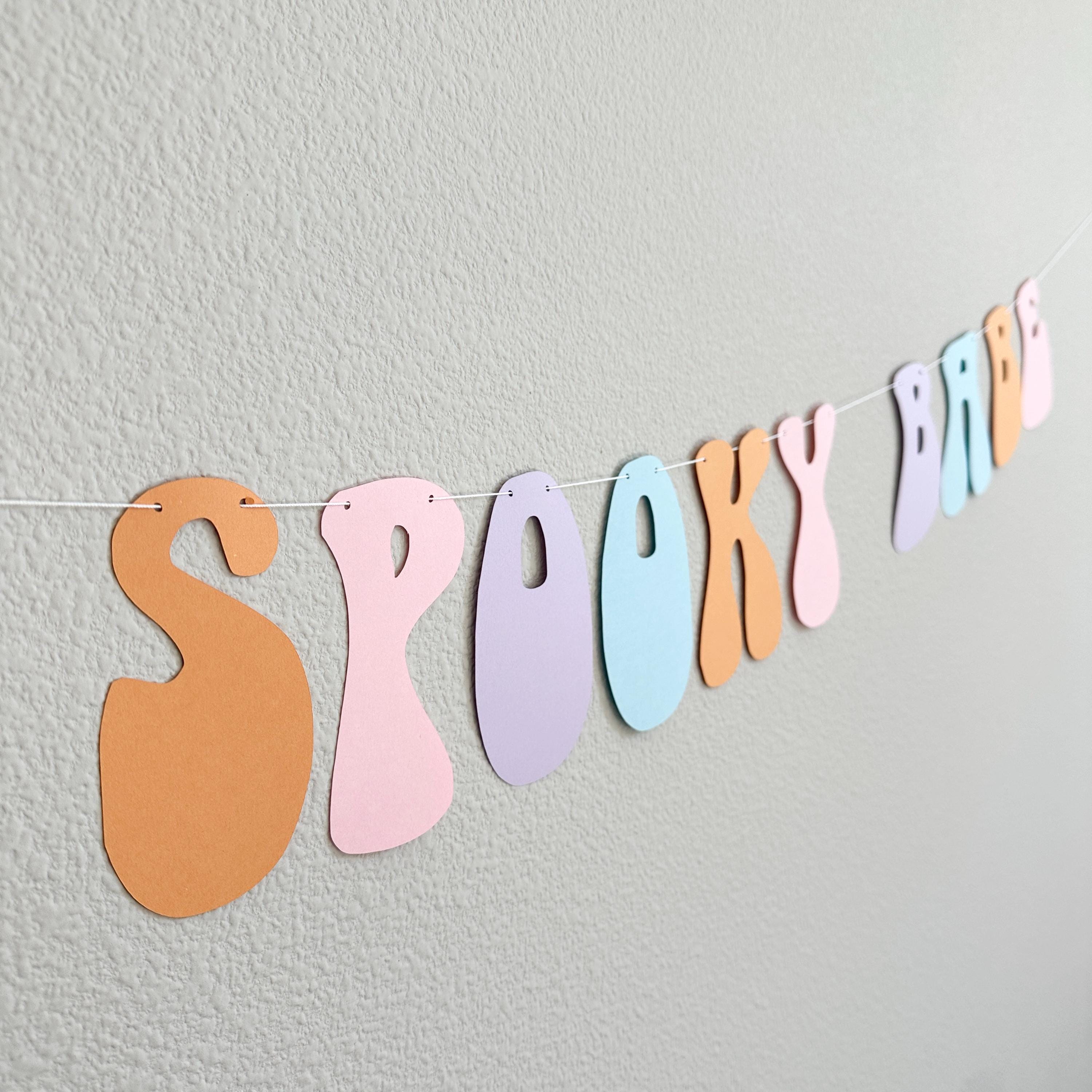 One Spooky Babe, Halloween Themed 1st Birthday Banner, October 1st Birthday Decorations, Spooky One, Girls 1st Birthday Theme Ideas