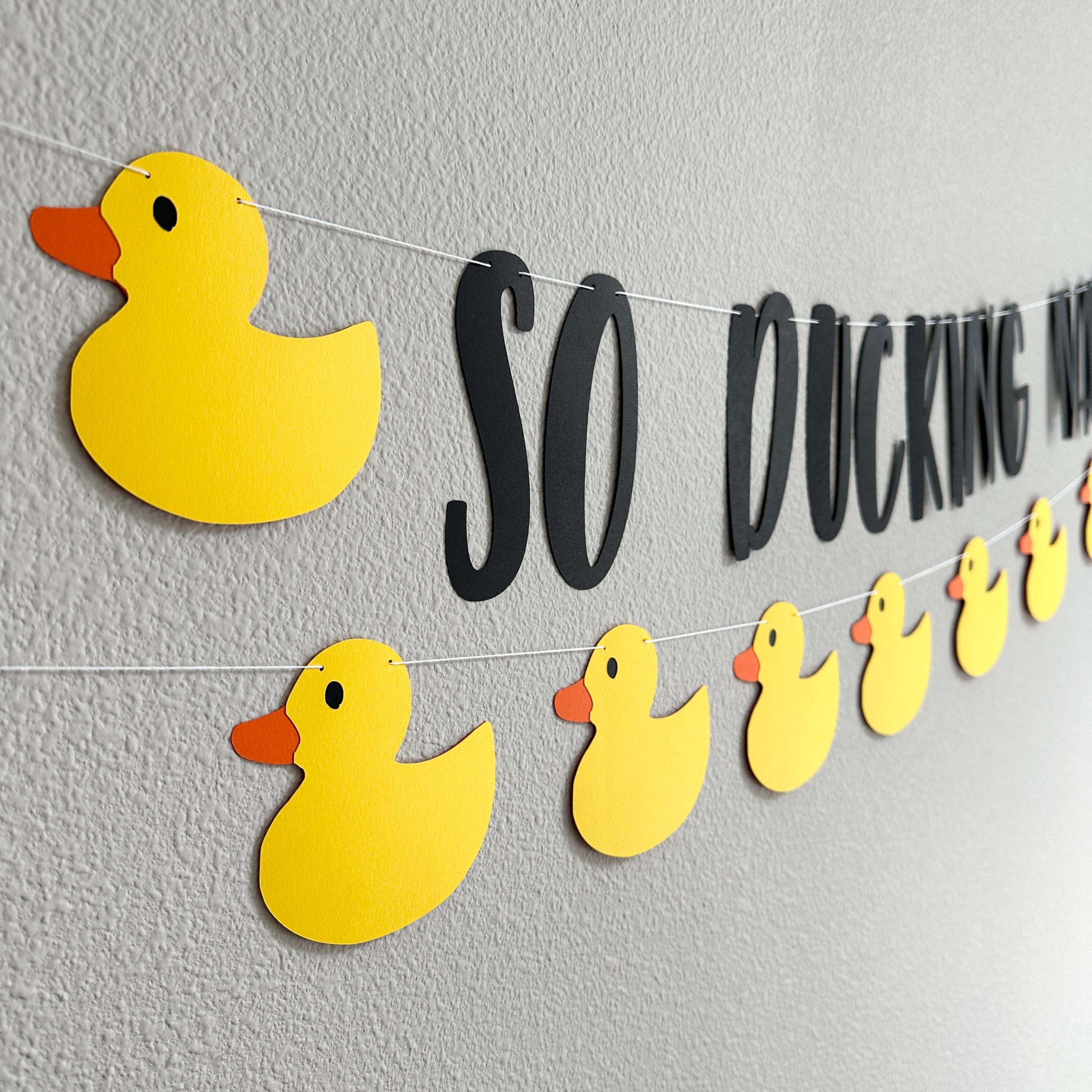 So Ducking Married, So Ducking Married Banners, Duck Themed Wedding Decorations, Rubber Duck Wedding Decorations
