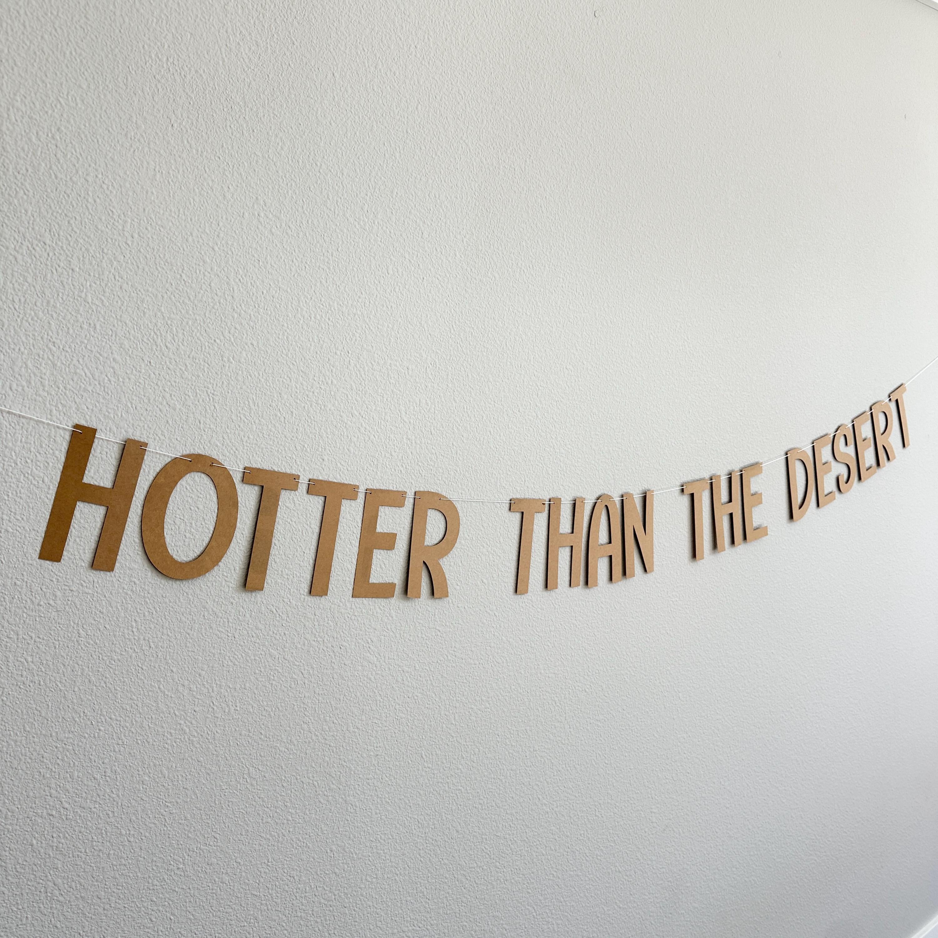Hotter Than The Desert, Hotter Than The Desert Banner, Hotter Than The Desert Decorations, Bachelorette Party Theme Ideas, Bachelorette