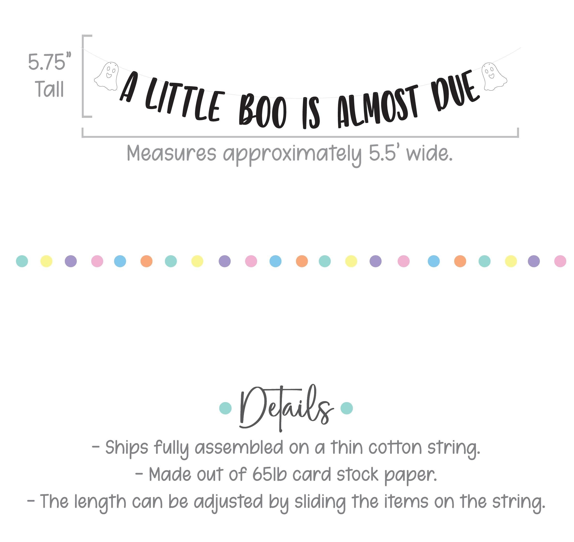 A Little Boo Is Almost Due, Little Boo Is Almost Due Banner, A Little Boo Is Due Decorations, October Baby Shower, Halloween Baby Shower