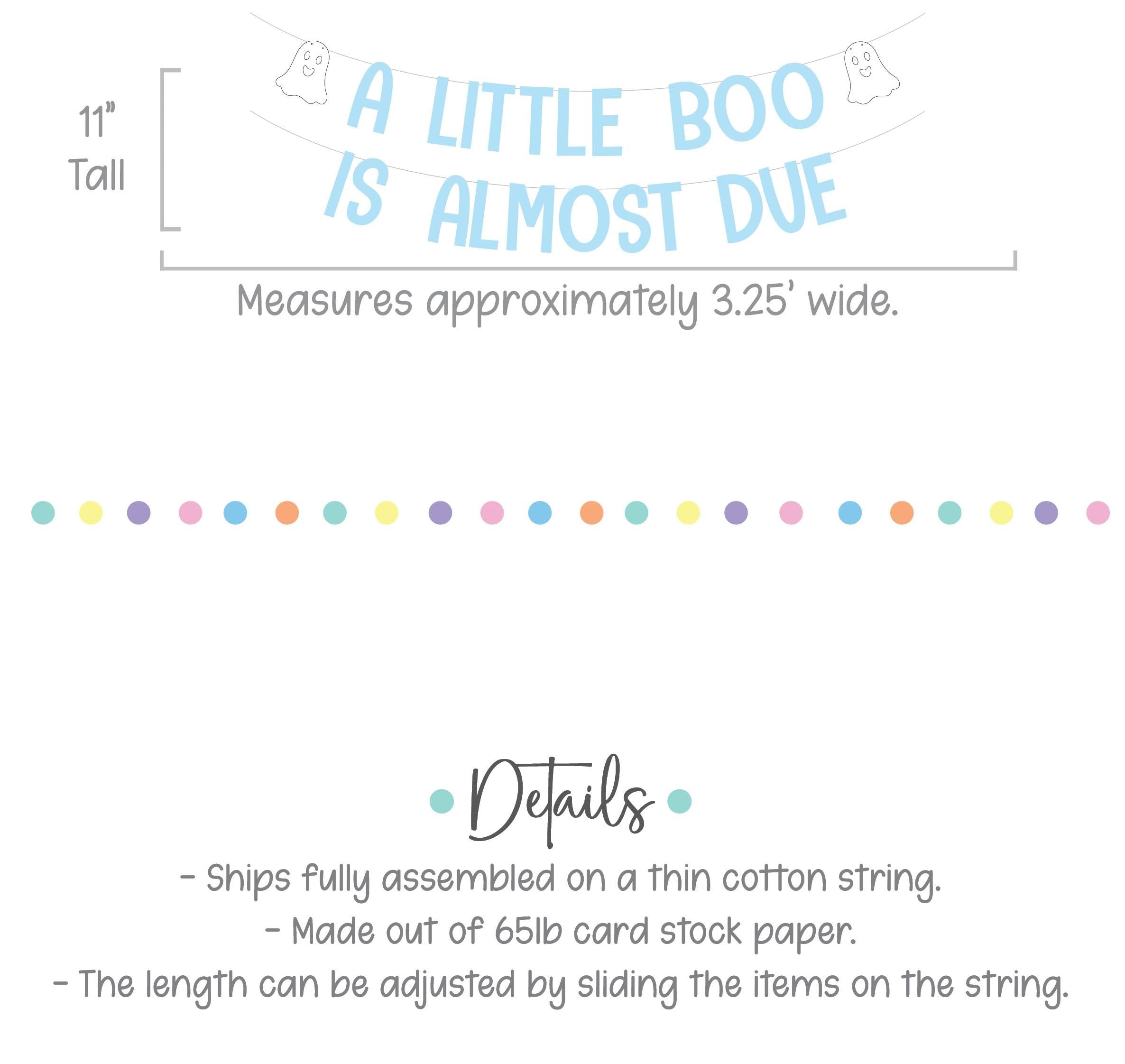 A Little Boo Is Almost Due, Little Boo Is Almost Due Banner, A Little Boo Is Due Decorations, October Baby Shower, Halloween Baby Shower