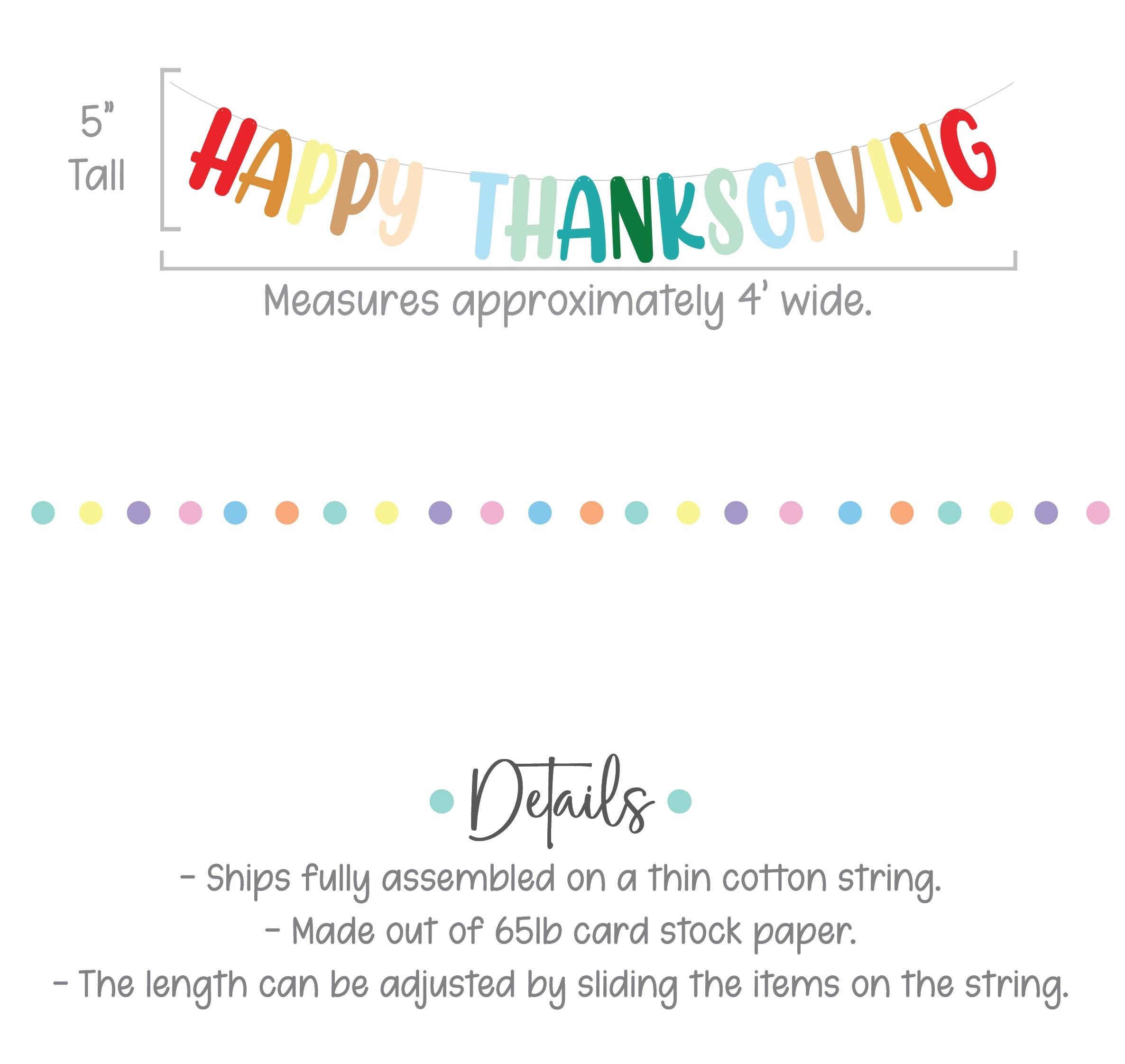 Happy Thanksgiving, Rainbow Thanksgiving, Rainbow Thanksgiving Banner, Colorful Thanksgiving Decorations, Thanksgiving Trends