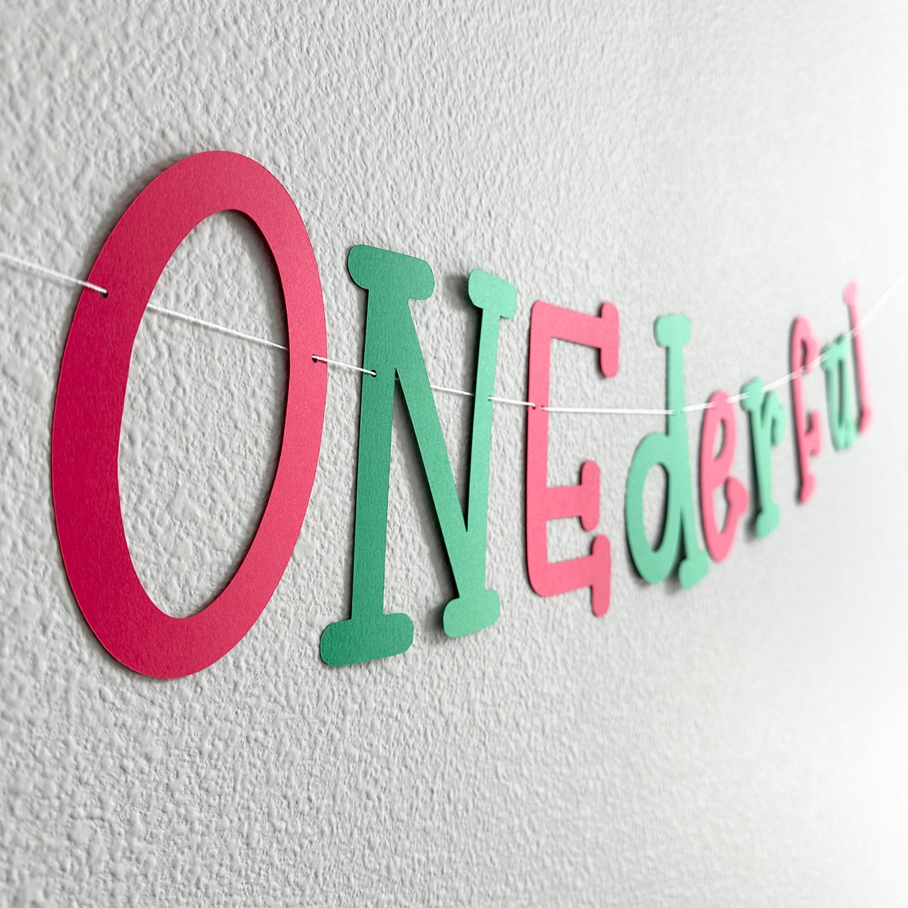 ONEderful, ONE derful Decorations, 1st Birthday Theme Ideas, Onederful Birthday Party Banner, Christmas Themed First BIrthday